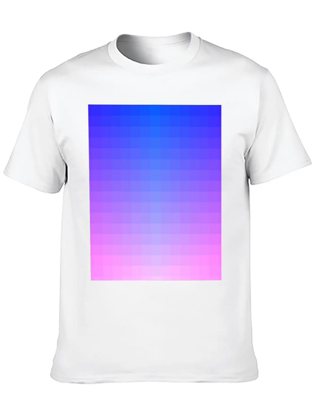 Gradient Color Pixel Pattern #2 Essential Cotton Tee For Daily Outfits – Unisex Style