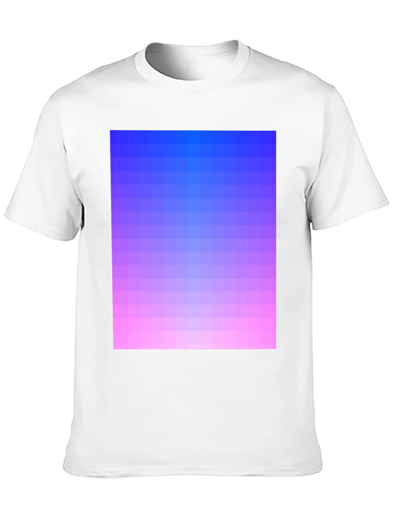 Gradient Color Pixel Pattern #2 Essential Cotton Tee For Daily Outfits – Unisex Style