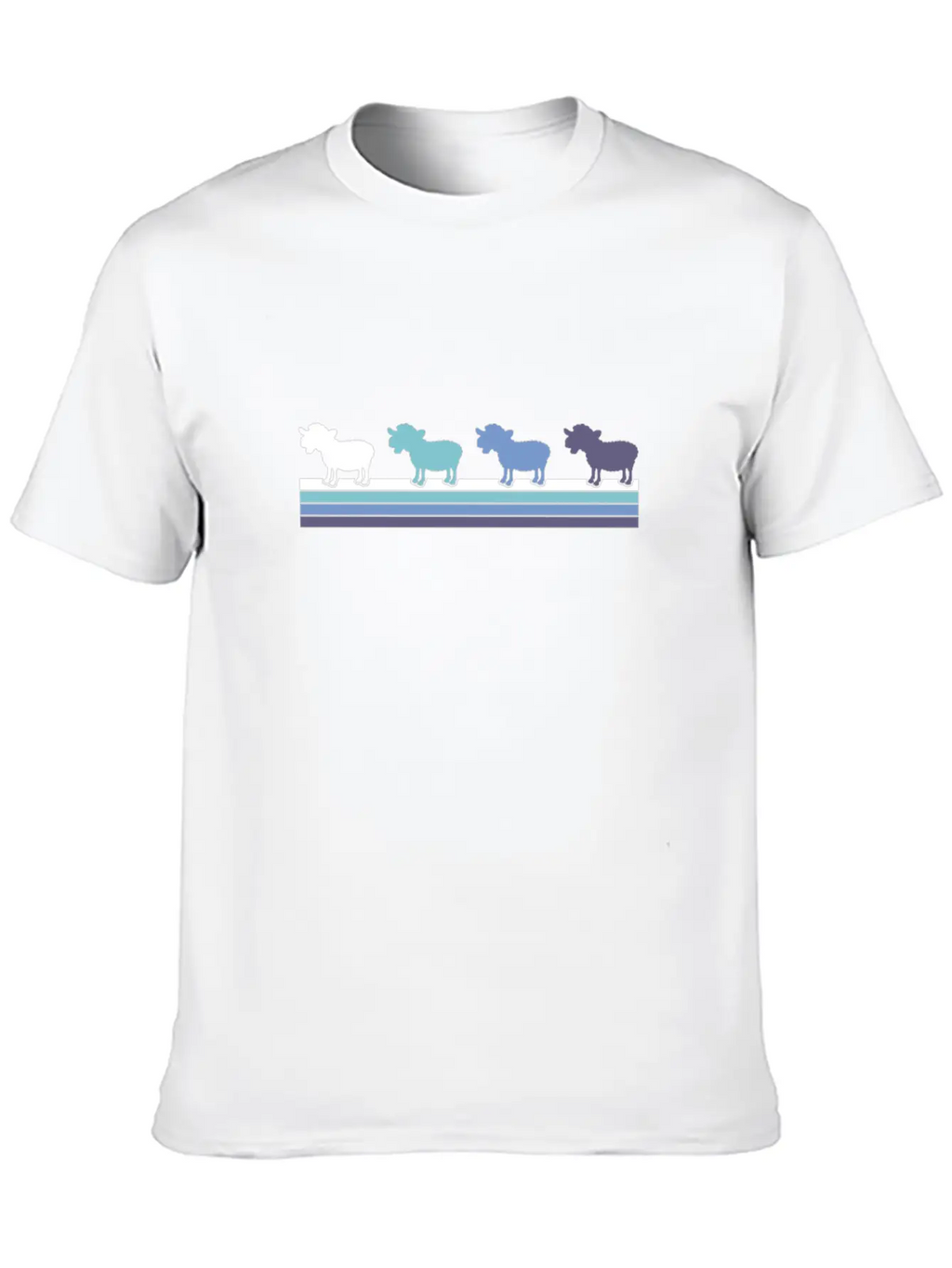 Gradient Kangaroo Silhouette Classic Cotton Tee – Unisex Comfort For Any Season