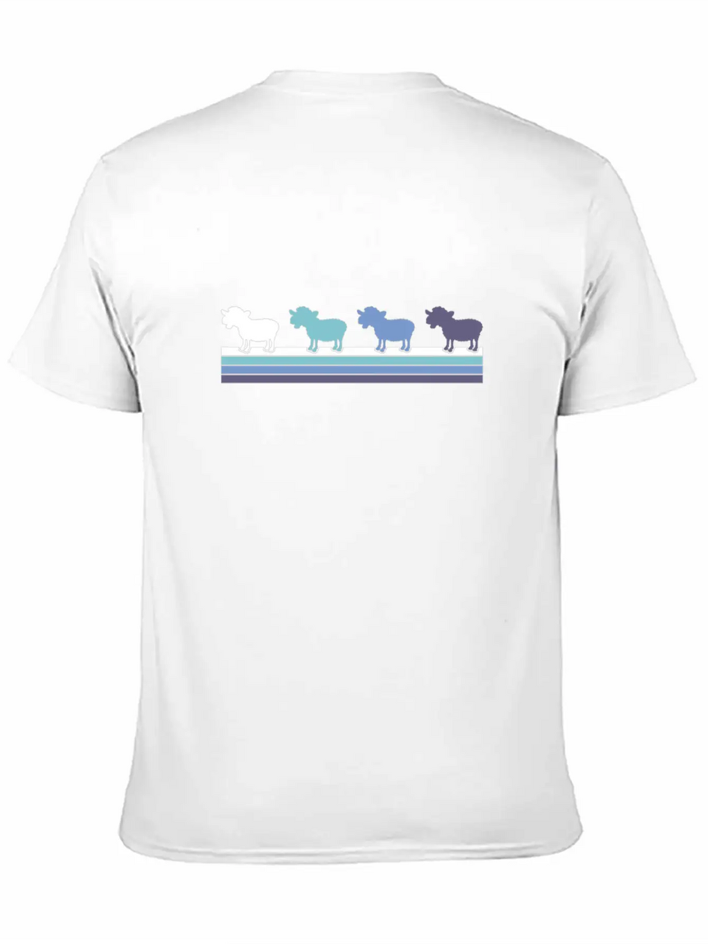 Gradient Kangaroo Silhouette Classic Cotton Tee – Unisex Comfort For Any Season