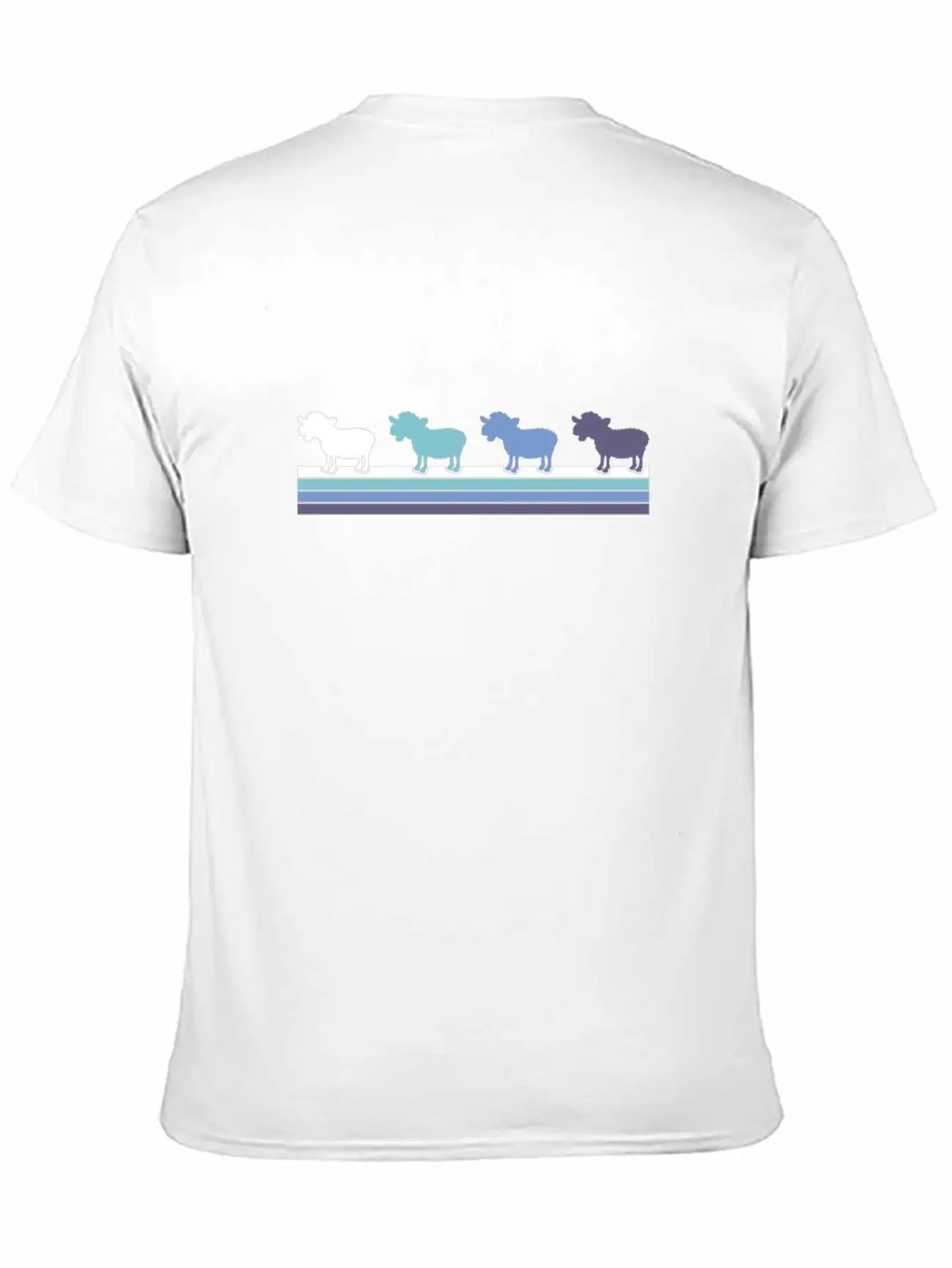 Gradient Kangaroo Silhouette Classic Cotton Tee – Unisex Comfort For Any Season