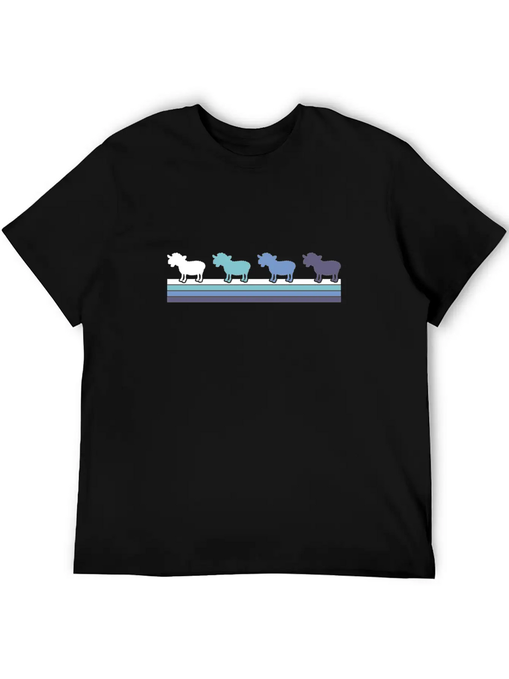 Gradient Kangaroo Silhouette Classic Cotton Tee – Unisex Comfort For Any Season