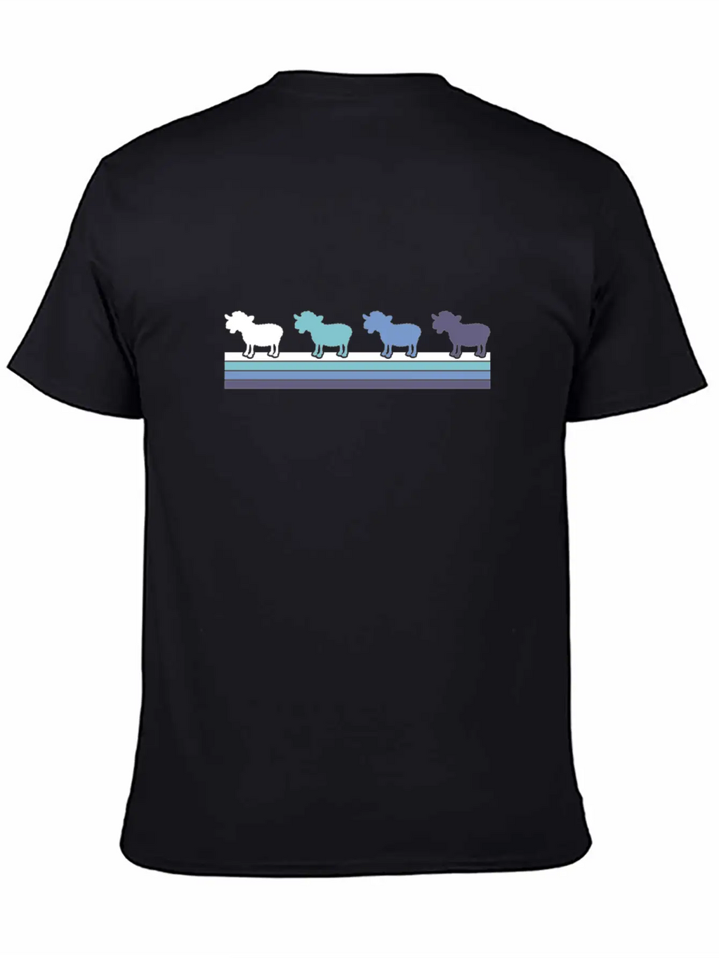 Gradient Kangaroo Silhouette Classic Cotton Tee – Unisex Comfort For Any Season
