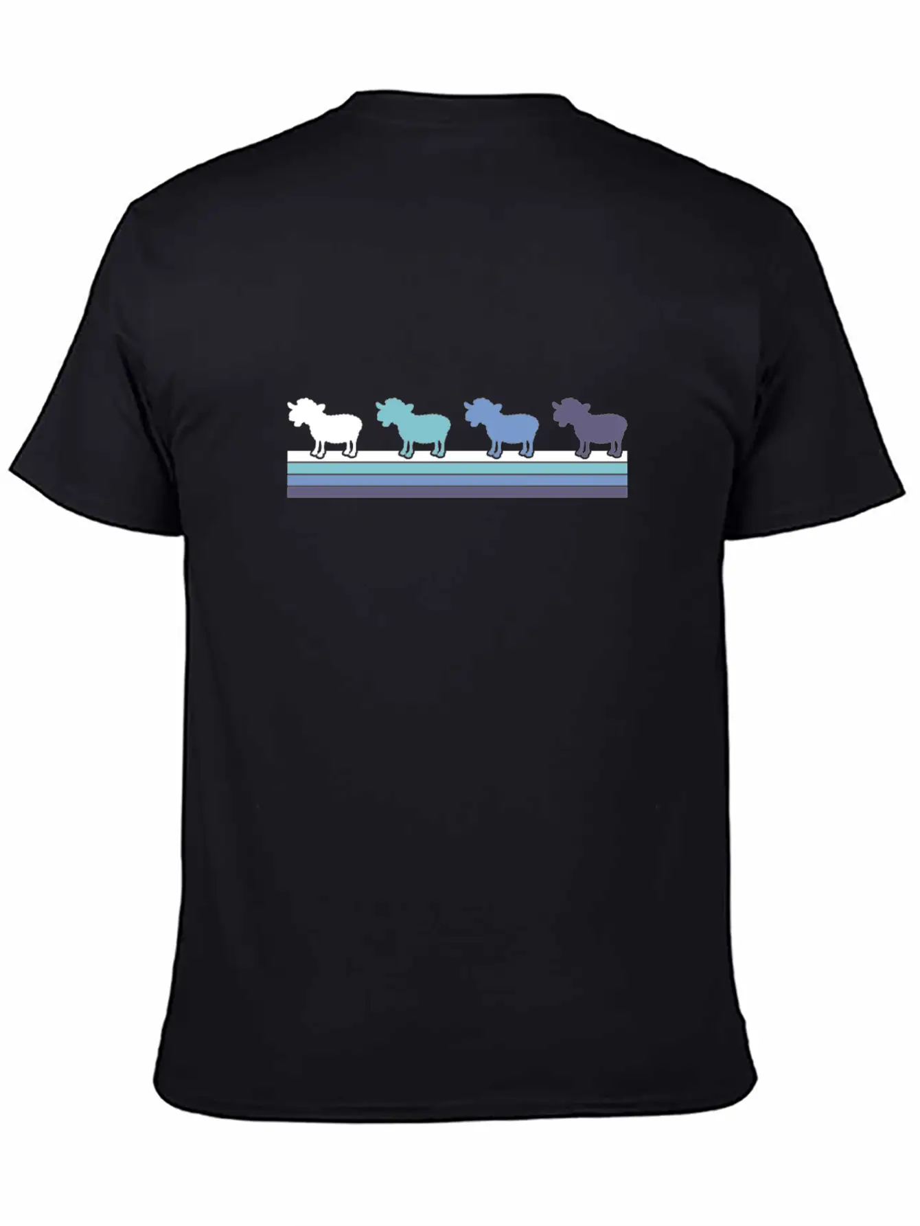 Gradient Kangaroo Silhouette Classic Cotton Tee – Unisex Comfort For Any Season
