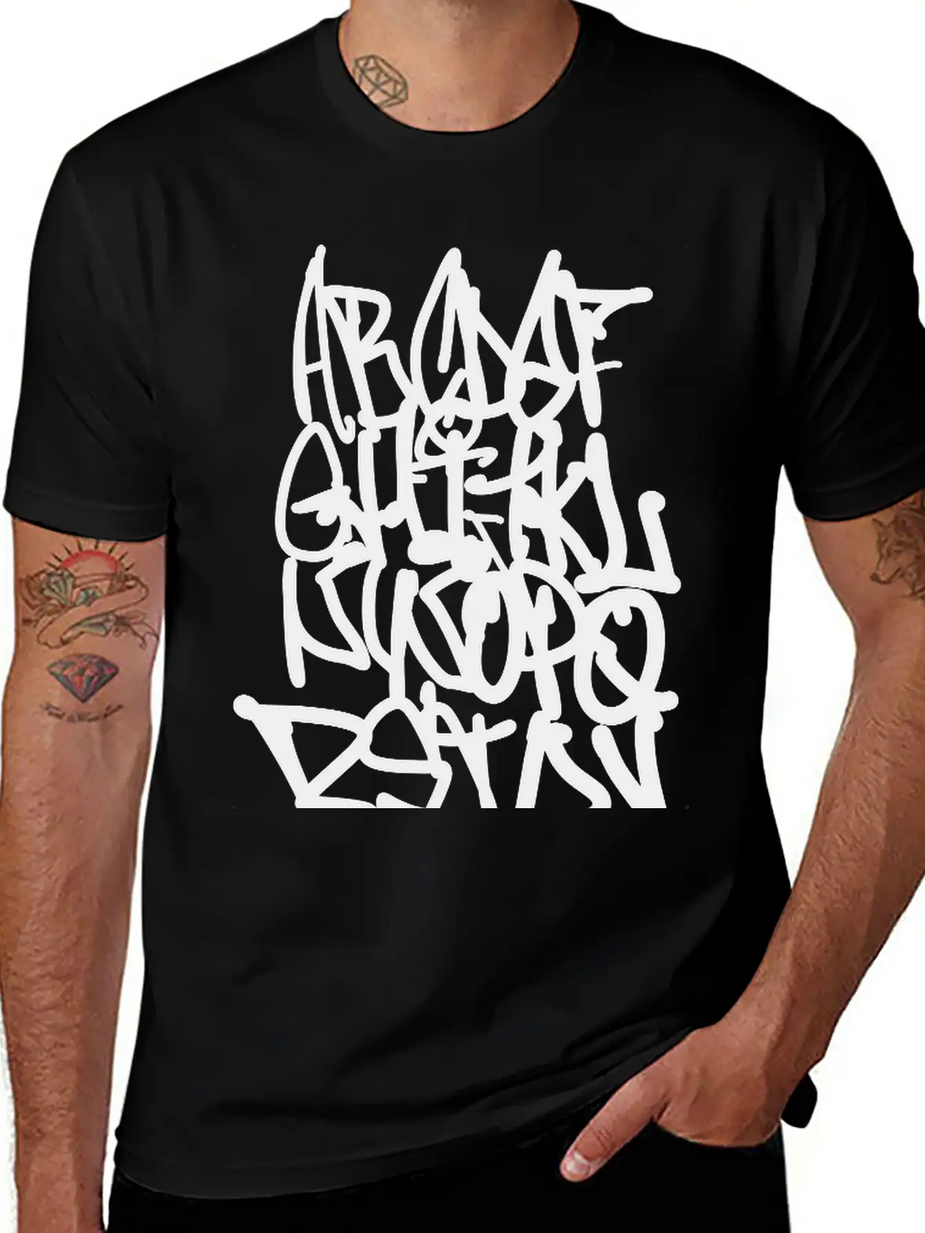 Graffiti Alphabet Classic Cotton Tee – Unisex Comfort For Any Season