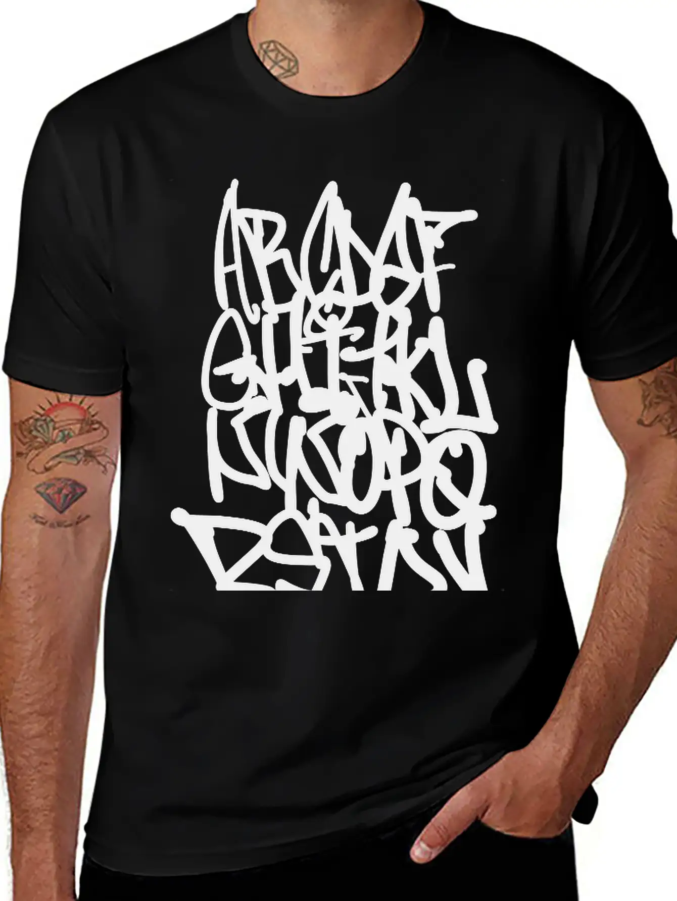 Graffiti Alphabet Classic Cotton Tee – Unisex Comfort For Any Season