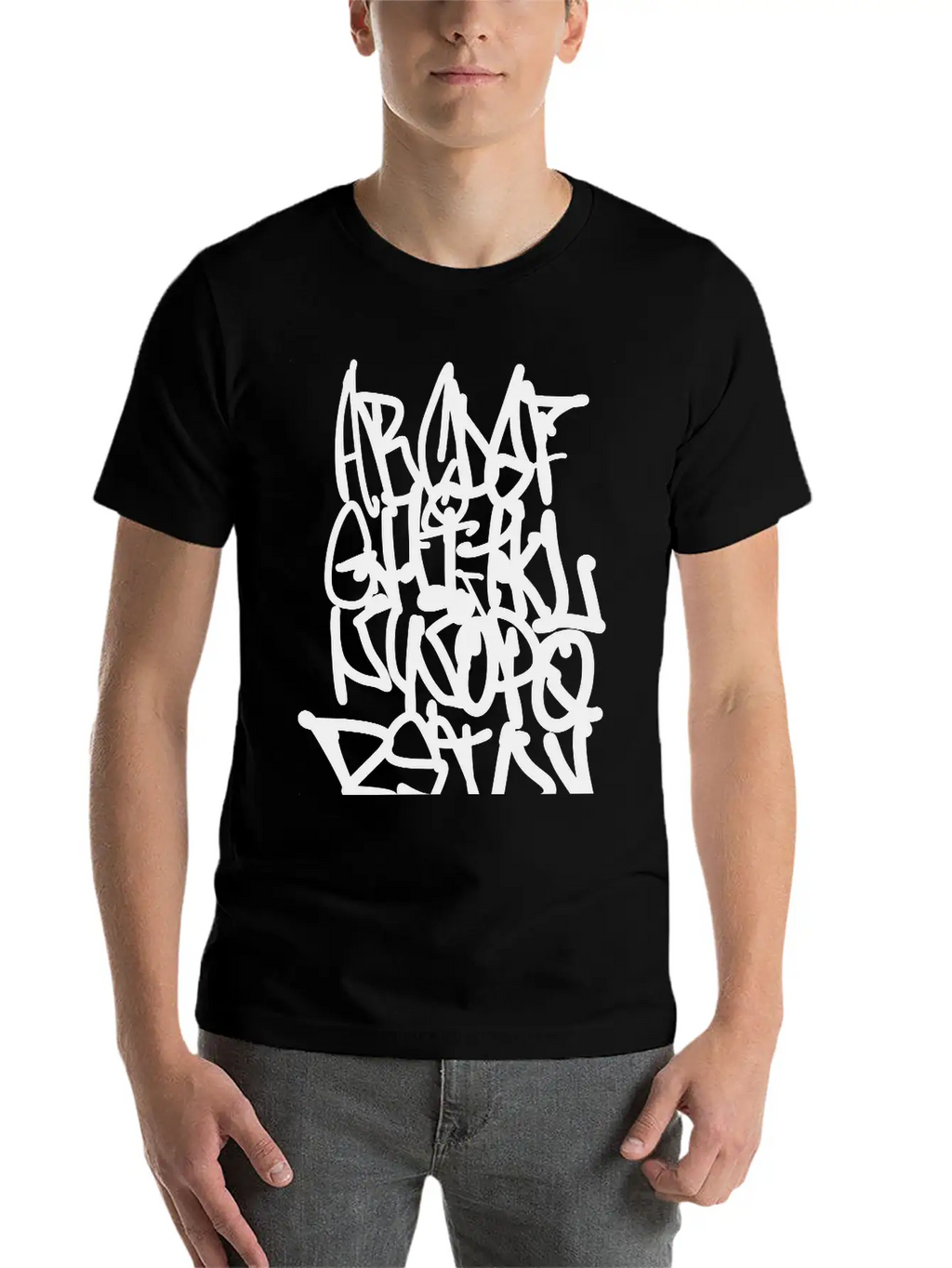 Graffiti Alphabet Classic Cotton Tee – Unisex Comfort For Any Season