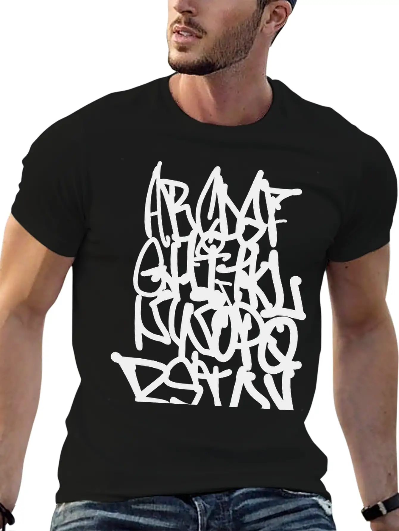 Graffiti Alphabet Classic Cotton Tee – Unisex Comfort For Any Season