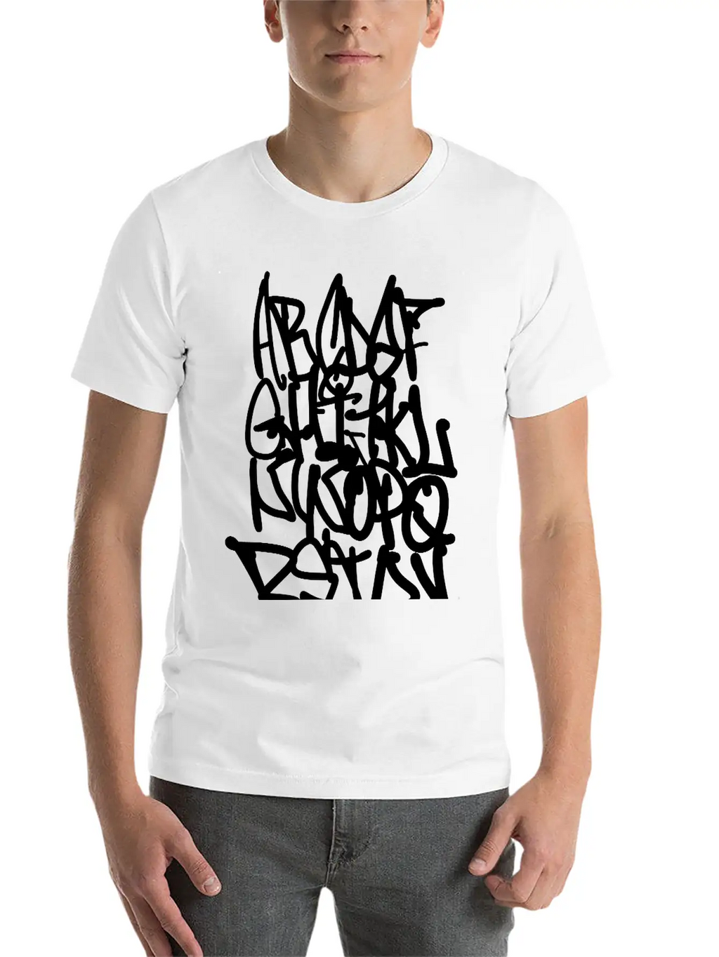 Graffiti Alphabet Classic Cotton Tee – Unisex Comfort For Any Season