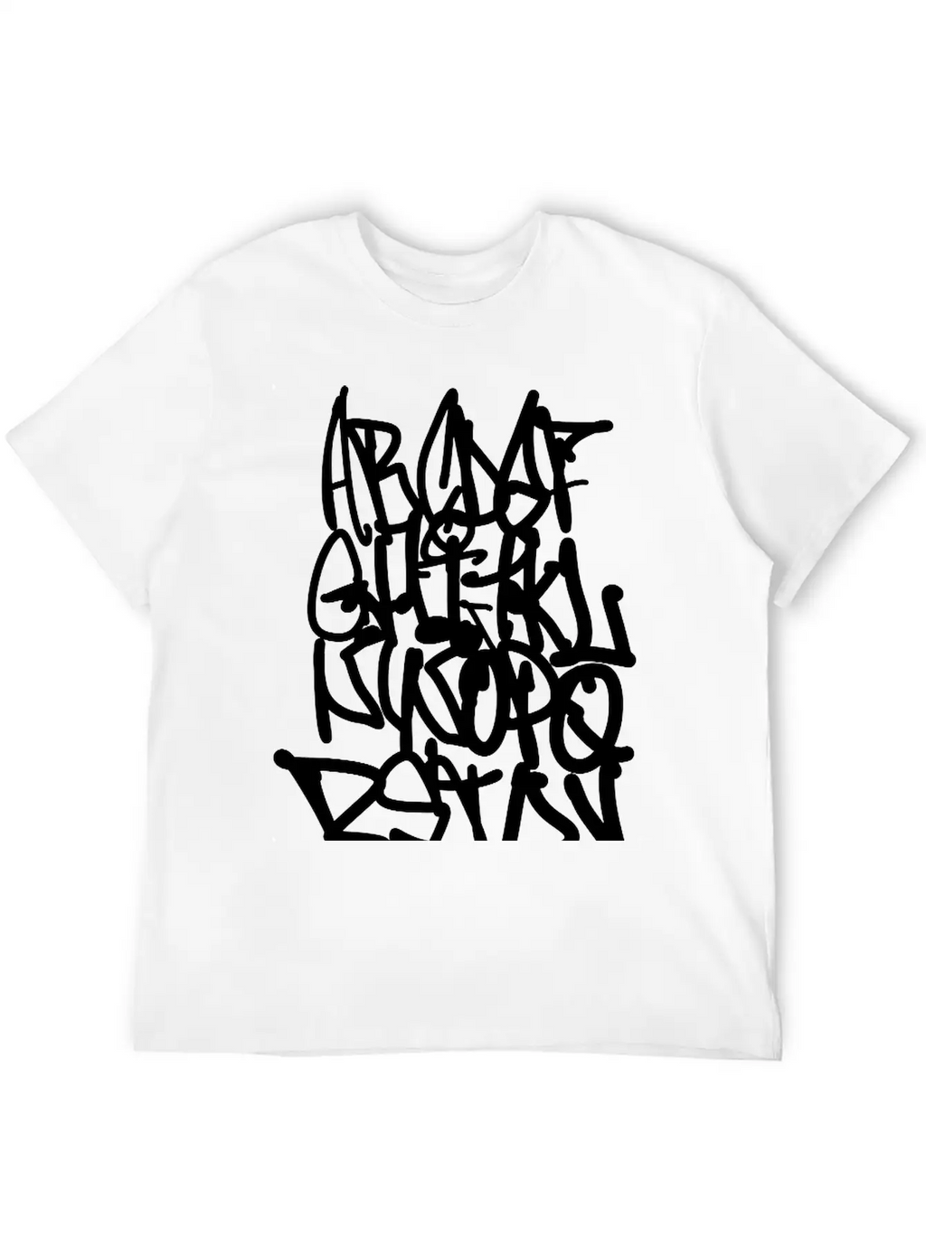 Graffiti Alphabet Classic Cotton Tee – Unisex Comfort For Any Season