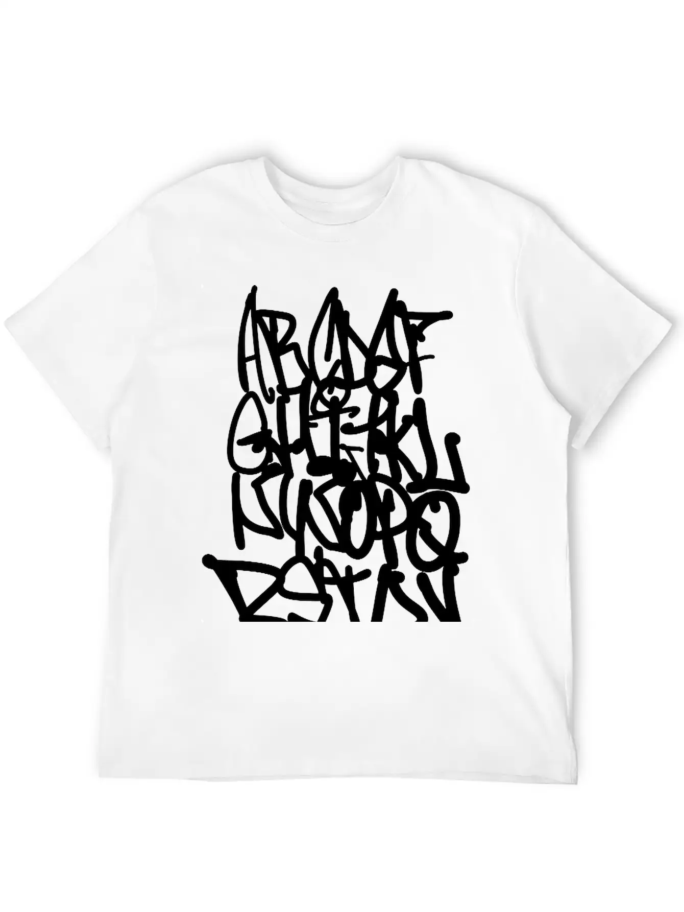 Graffiti Alphabet Classic Cotton Tee – Unisex Comfort For Any Season