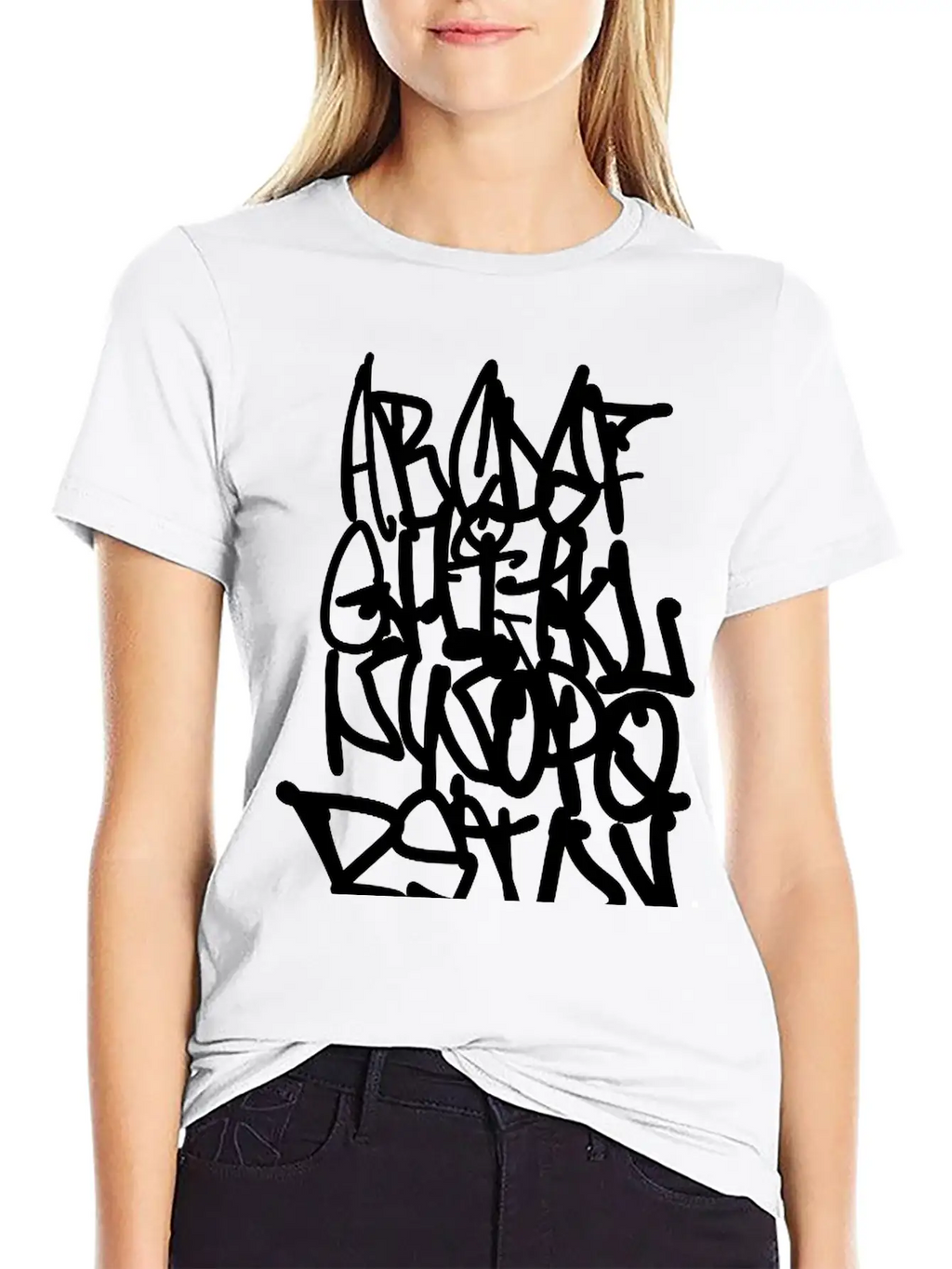 Graffiti Alphabet Classic Cotton Tee – Unisex Comfort For Any Season