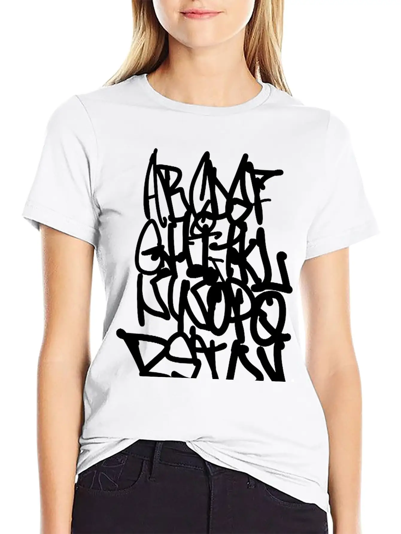 Graffiti Alphabet Classic Cotton Tee – Unisex Comfort For Any Season