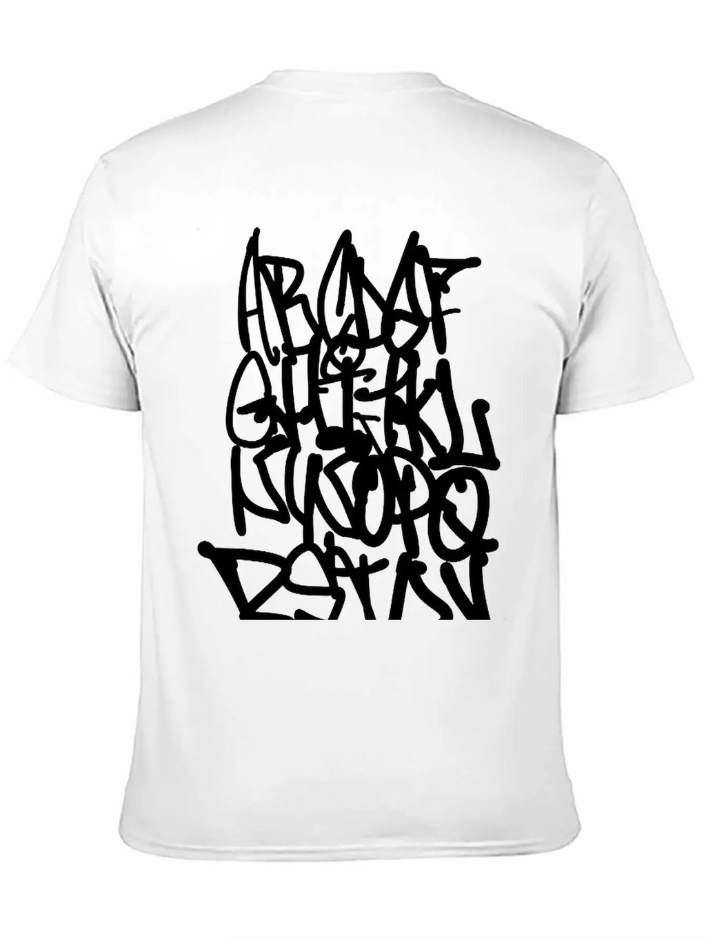 Graffiti Alphabet Classic Cotton Tee – Unisex Comfort For Any Season