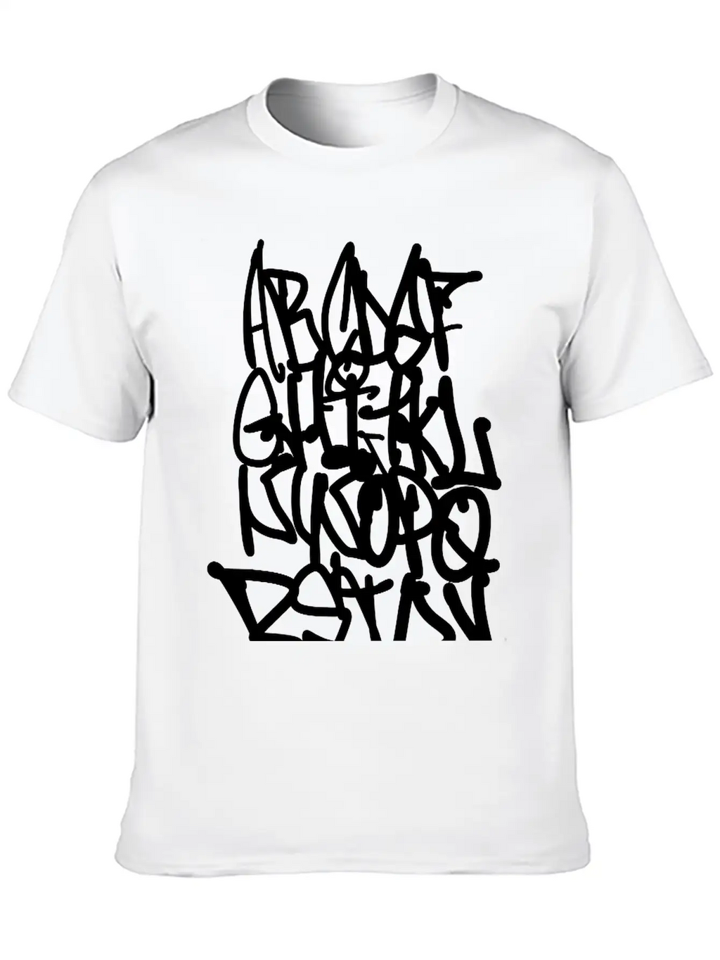 Graffiti Alphabet Classic Cotton Tee – Unisex Comfort For Any Season