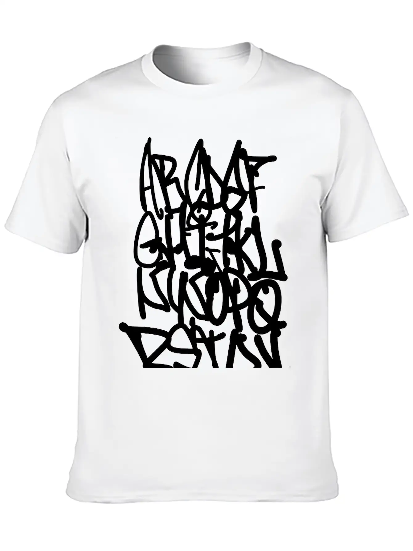 Graffiti Alphabet Classic Cotton Tee – Unisex Comfort For Any Season