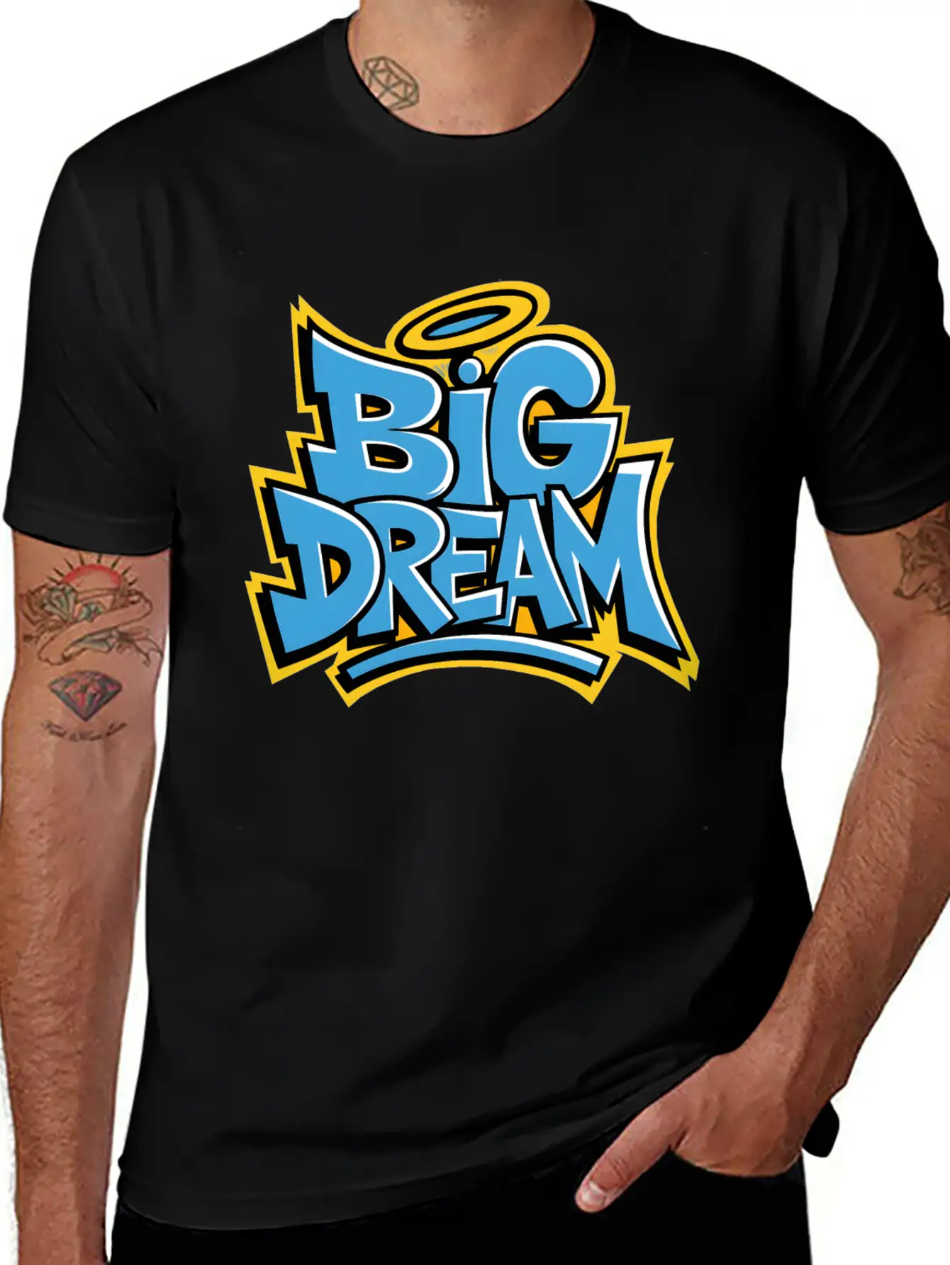 Graffiti Big Dream Classic Cotton Tee – Unisex Comfort For Any Season