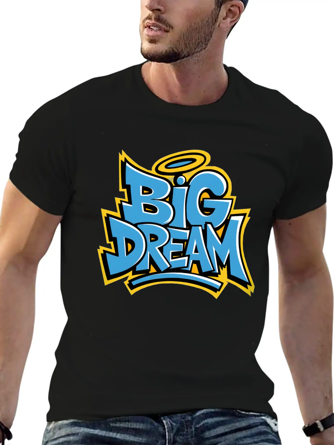 Graffiti Big Dream Classic Cotton Tee – Unisex Comfort For Any Season