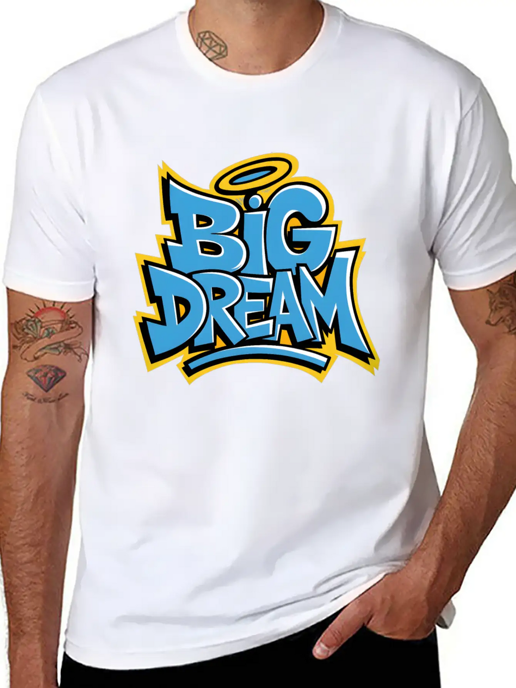 Graffiti Big Dream Classic Cotton Tee – Unisex Comfort For Any Season