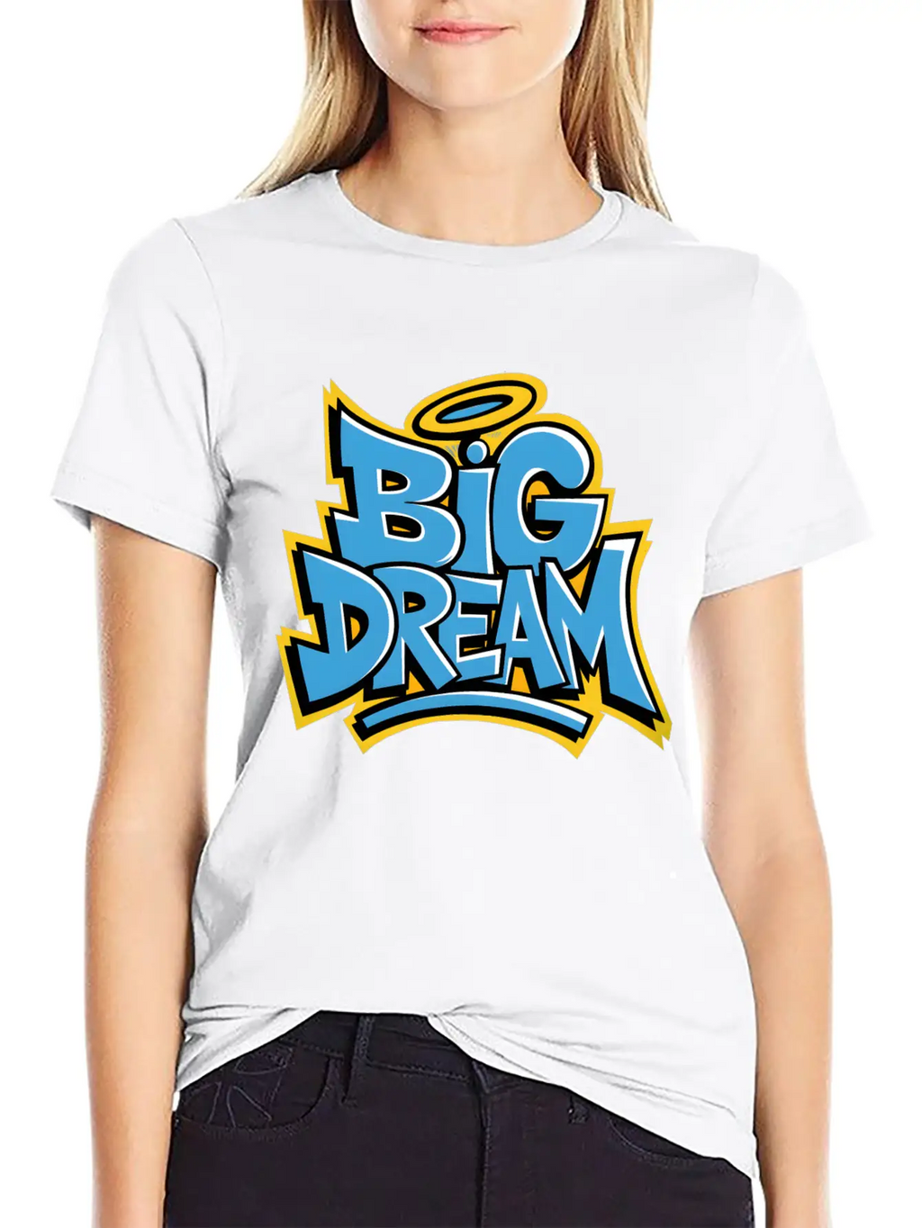 Graffiti Big Dream Classic Cotton Tee – Unisex Comfort For Any Season