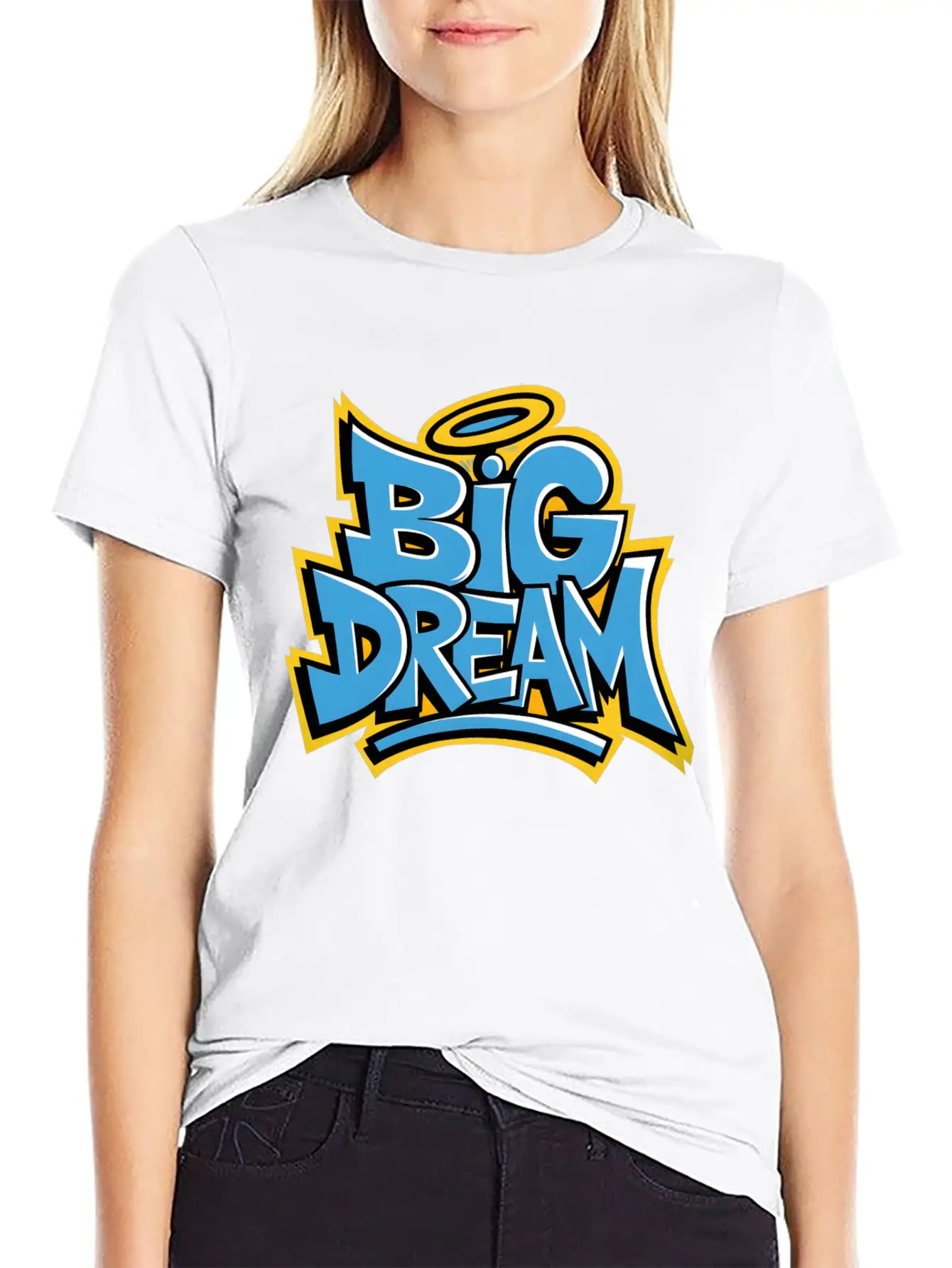 Graffiti Big Dream Classic Cotton Tee – Unisex Comfort For Any Season