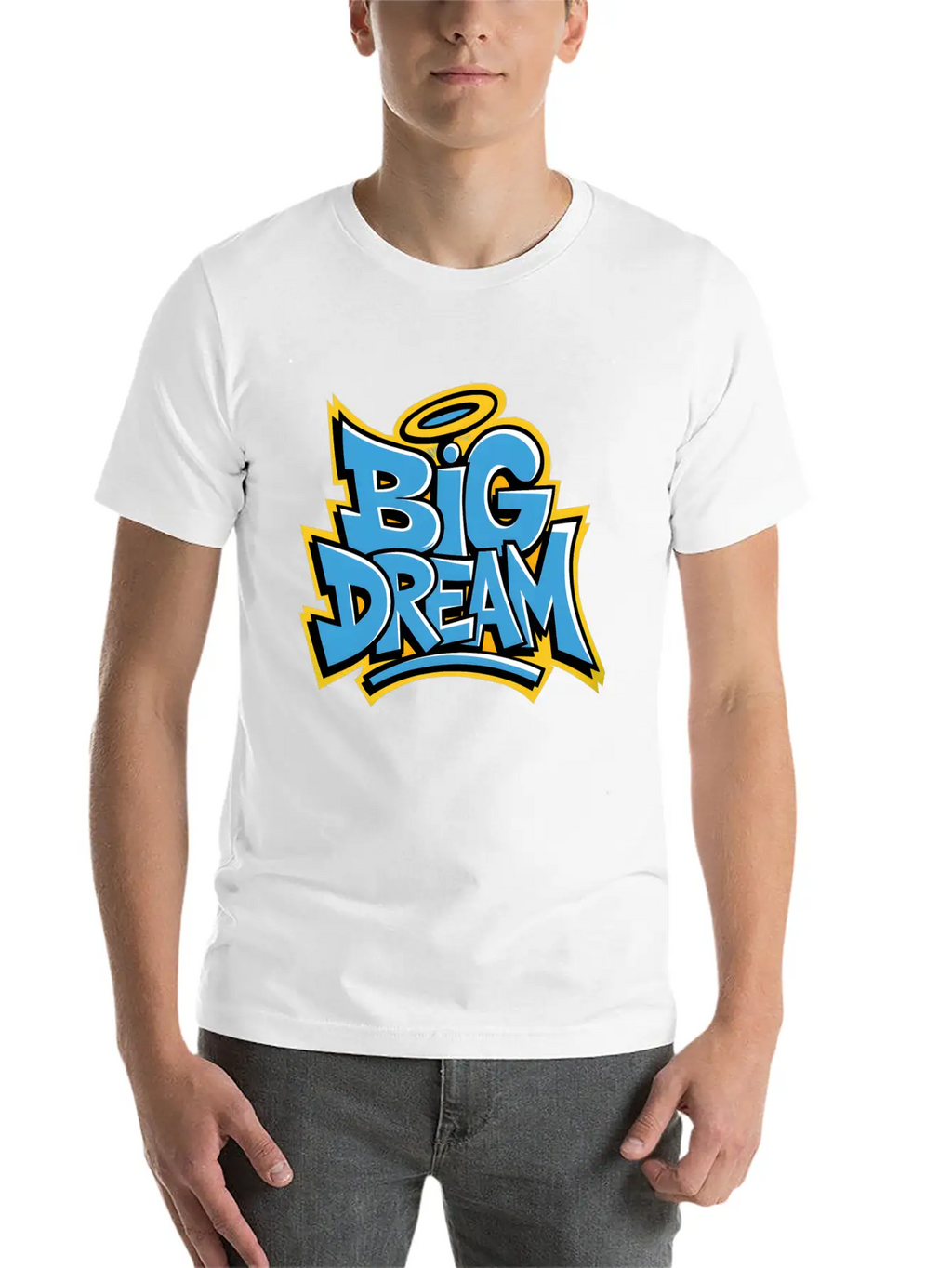 Graffiti Big Dream Classic Cotton Tee – Unisex Comfort For Any Season