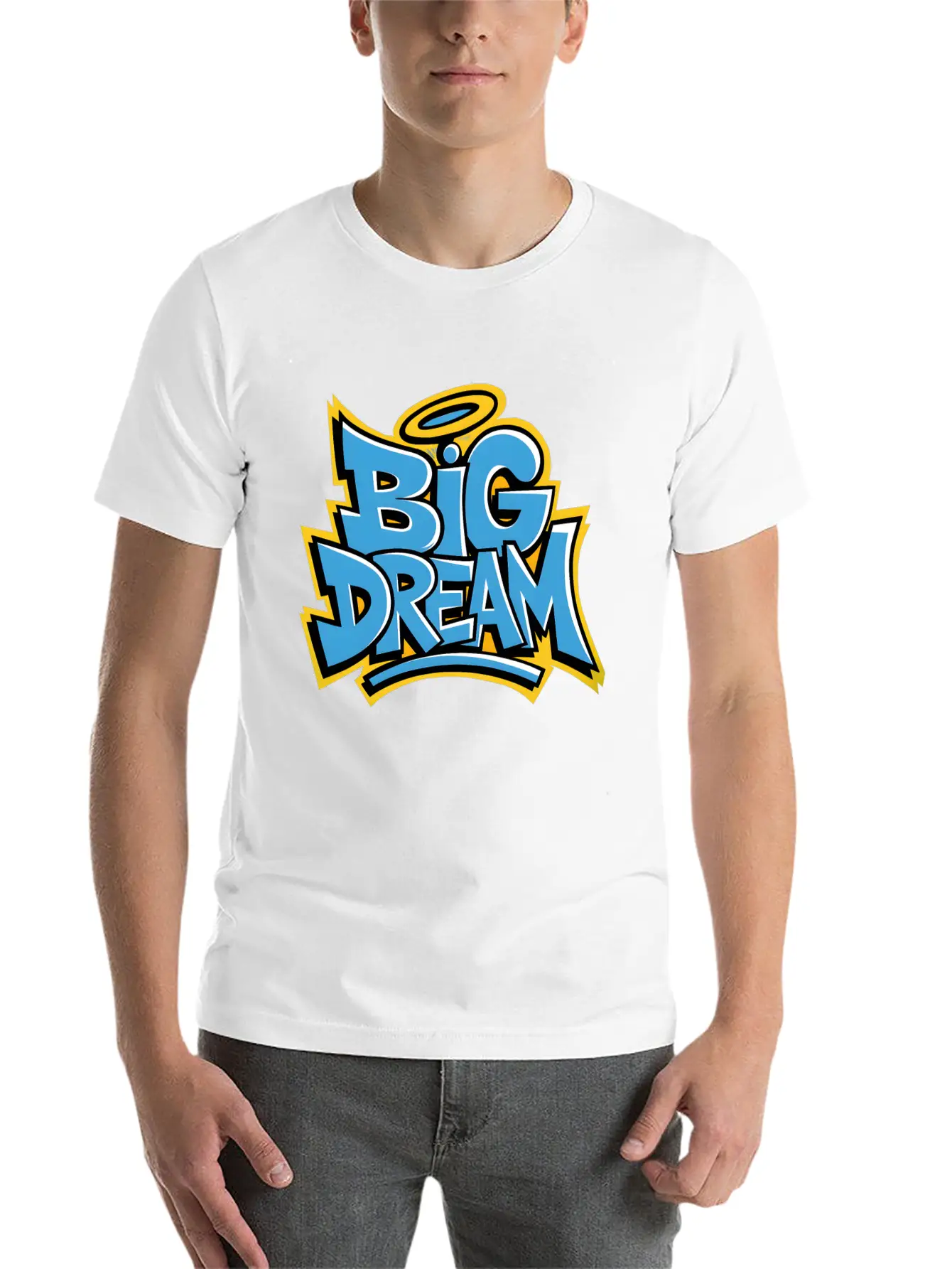 Graffiti Big Dream Classic Cotton Tee – Unisex Comfort For Any Season