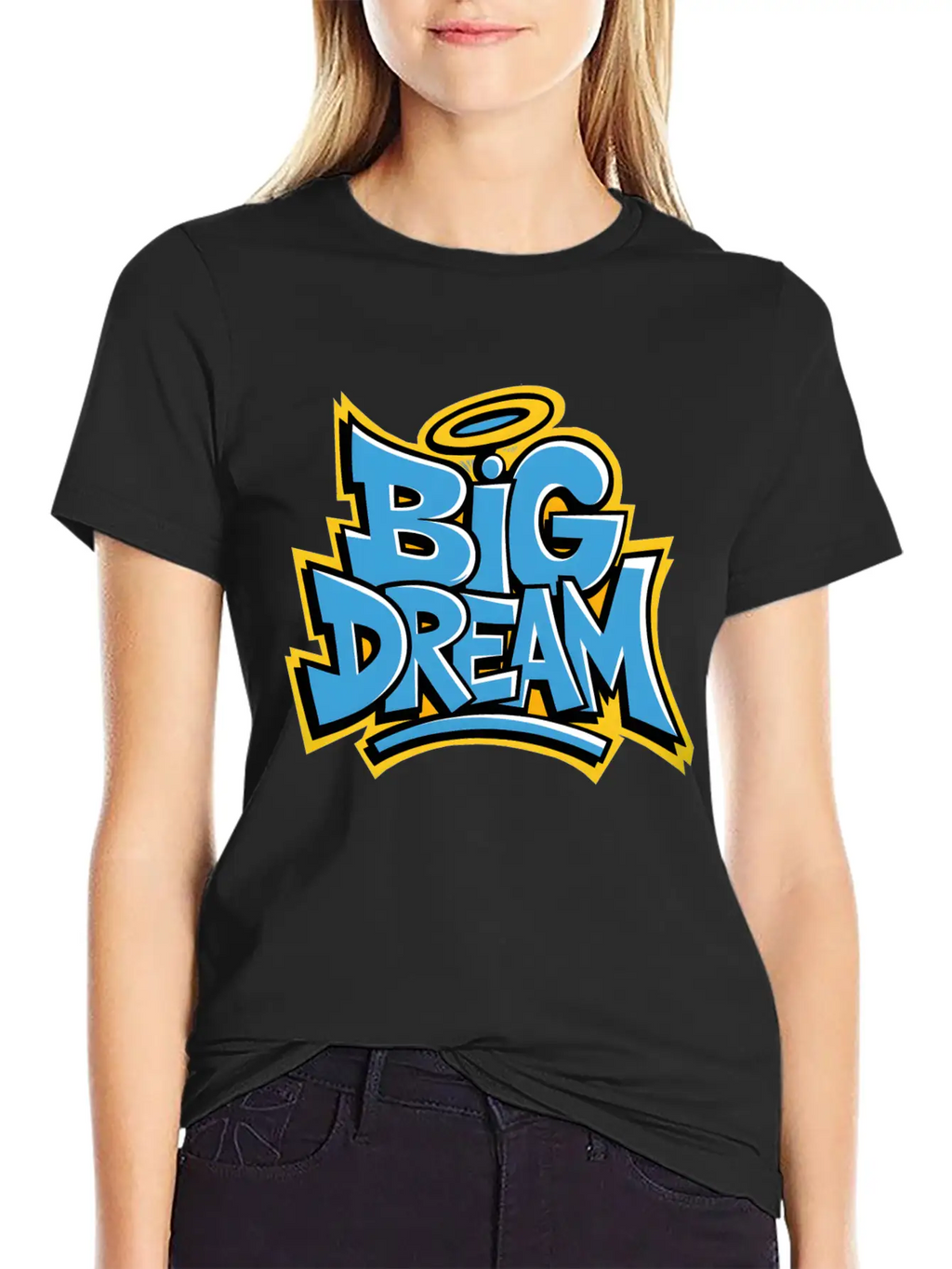 Graffiti Big Dream Classic Cotton Tee – Unisex Comfort For Any Season