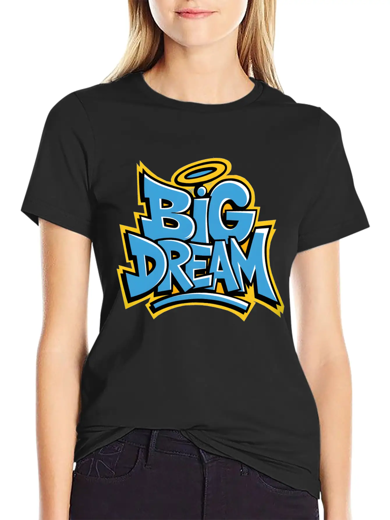 Graffiti Big Dream Classic Cotton Tee – Unisex Comfort For Any Season