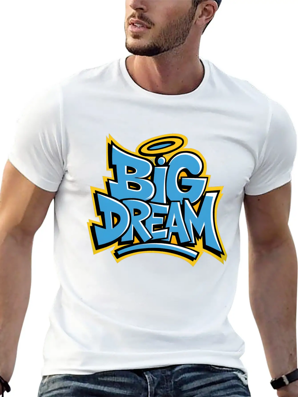 Graffiti Big Dream Classic Cotton Tee – Unisex Comfort For Any Season