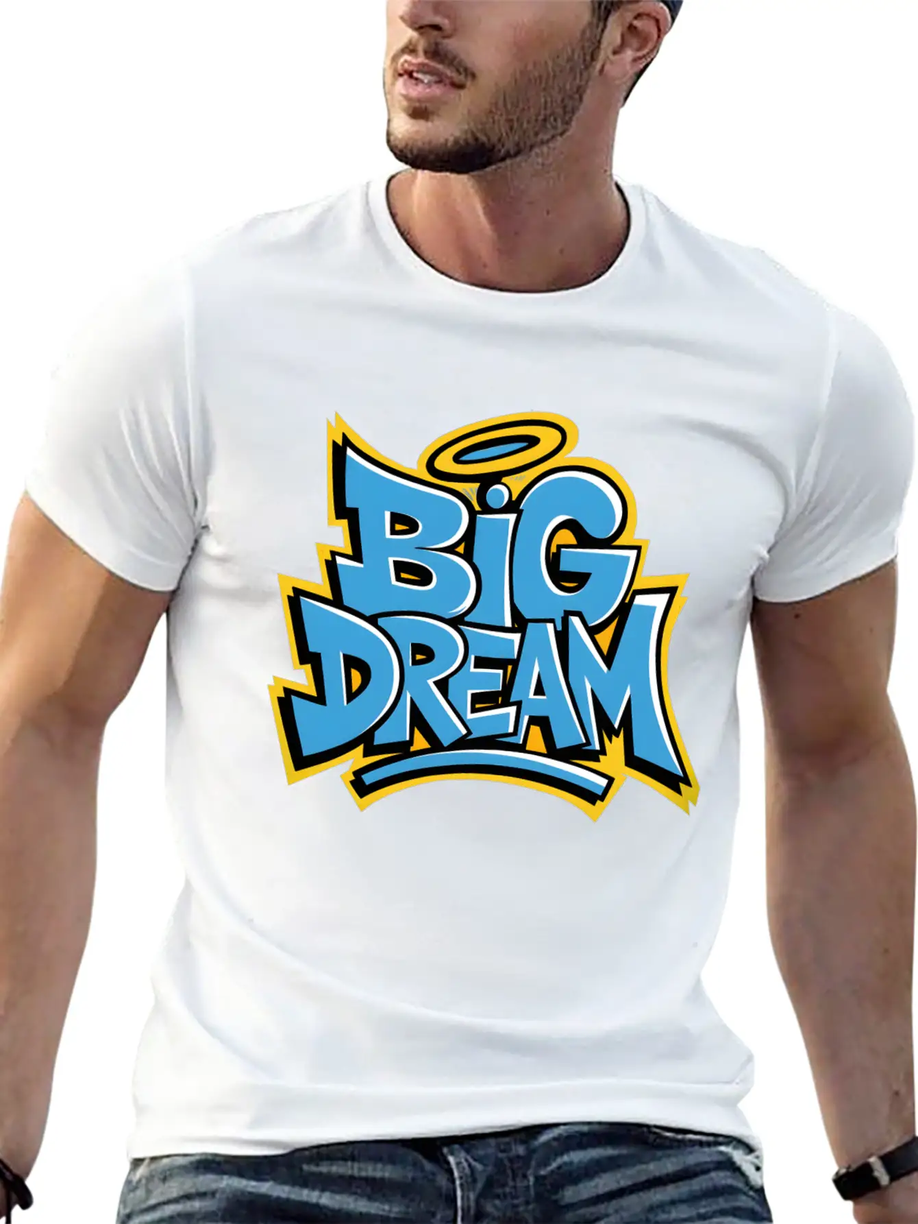 Graffiti Big Dream Classic Cotton Tee – Unisex Comfort For Any Season