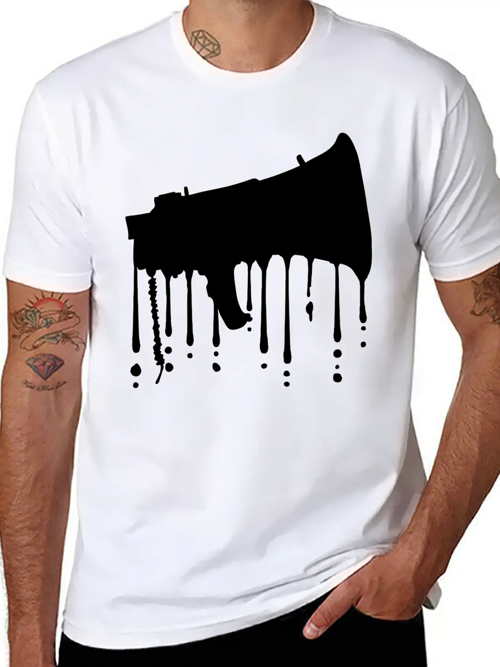 Graffiti Megaphone Propaganda Loudspeaker Breathable Soft Cotton T-Shirt – Timeless Casual Look