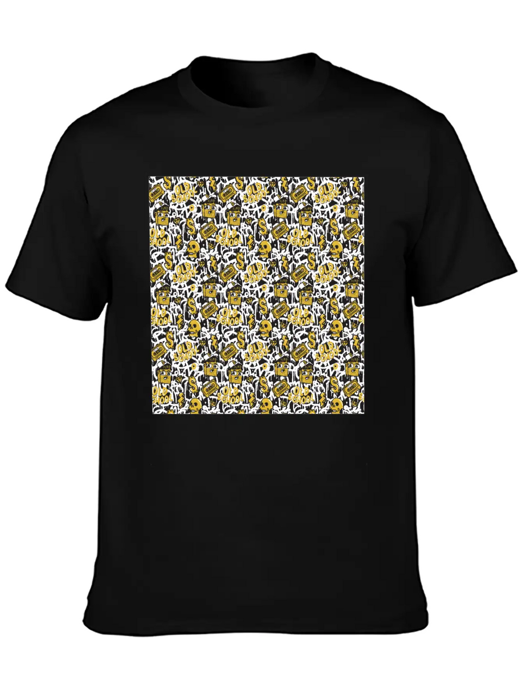 Graffiti Pattern | Street Art Urban Graphic Breathable Graphic T-Shirt – Perfect For Casual Days