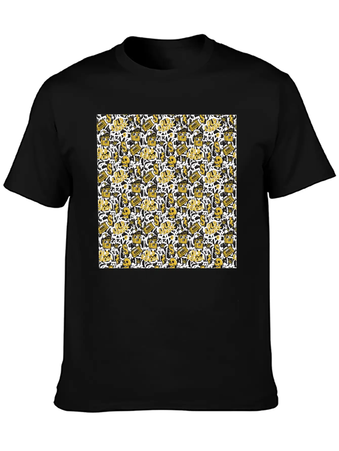 Graffiti Pattern | Street Art Urban Graphic Breathable Graphic T-Shirt – Perfect For Casual Days