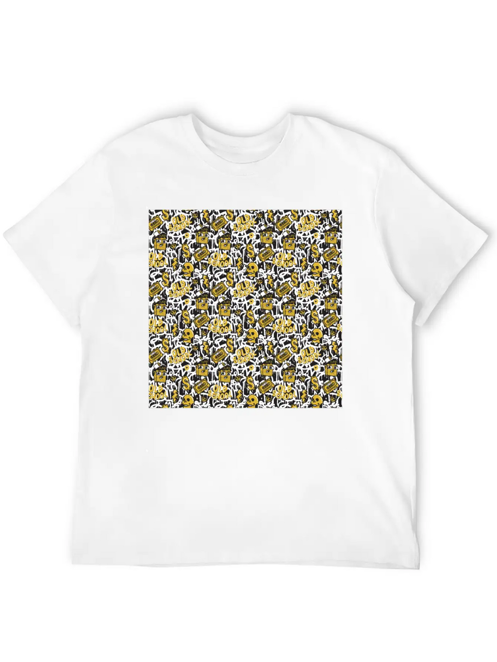 Graffiti Pattern | Street Art Urban Graphic Breathable Graphic T-Shirt – Perfect For Casual Days
