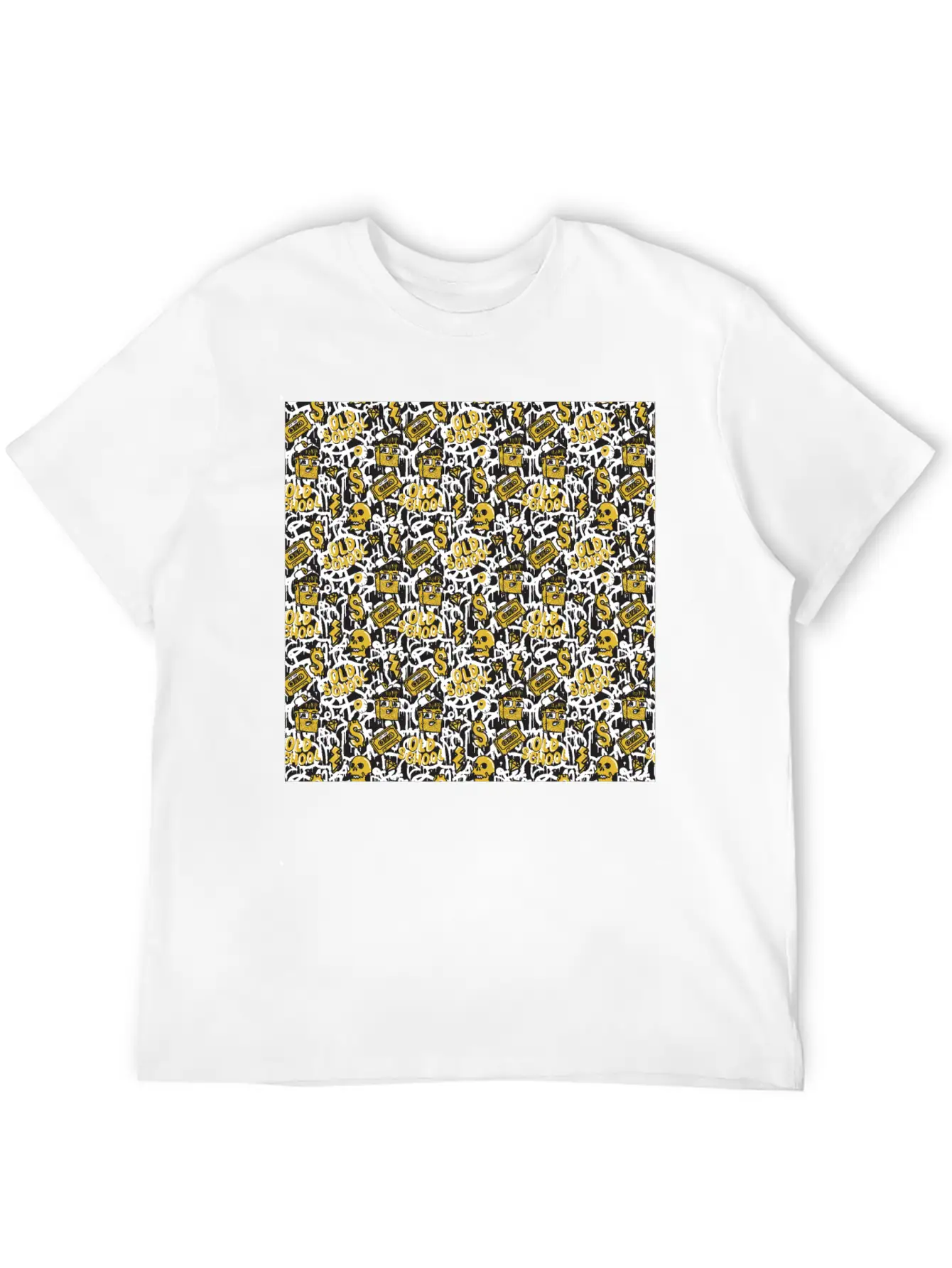Graffiti Pattern | Street Art Urban Graphic Breathable Graphic T-Shirt – Perfect For Casual Days