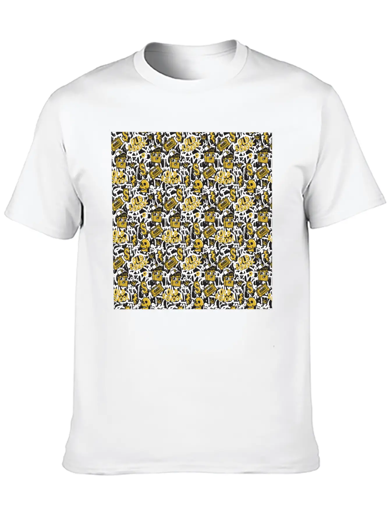 Graffiti Pattern | Street Art Urban Graphic Breathable Graphic T-Shirt – Perfect For Casual Days