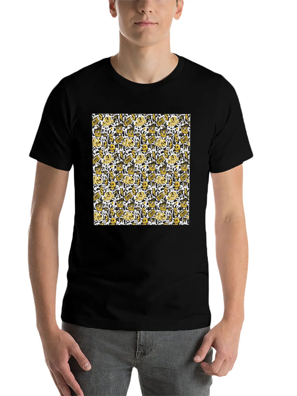 Graffiti Pattern | Street Art Urban Graphic Breathable Graphic T-Shirt – Perfect For Casual Days