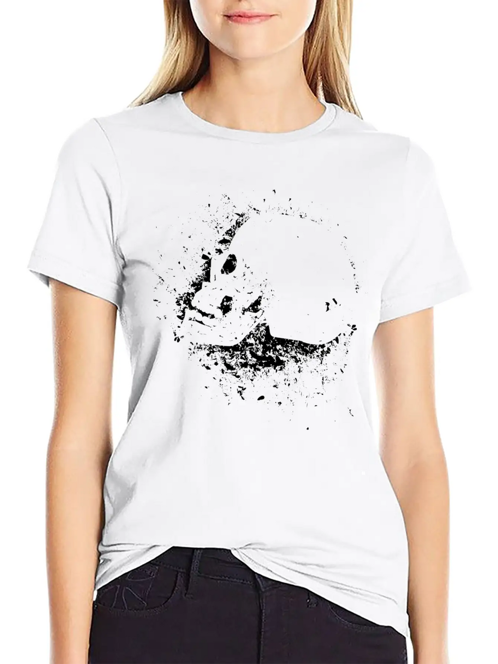 Graffiti Skull Grunge Cool Urban Motif Relaxed Everyday Tee – Lightweight And Durable Cotton