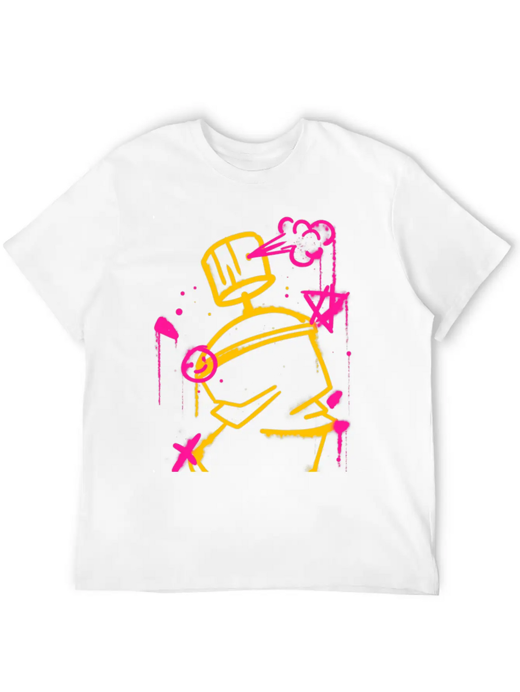 Graffiti Spray Can Basic Graphic T-Shirt – Daily Comfort In Soft Cotton