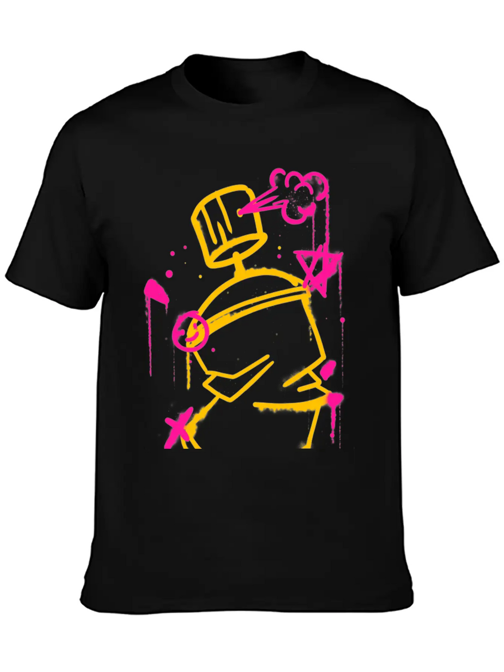 Graffiti Spray Can Basic Graphic T-Shirt – Daily Comfort In Soft Cotton
