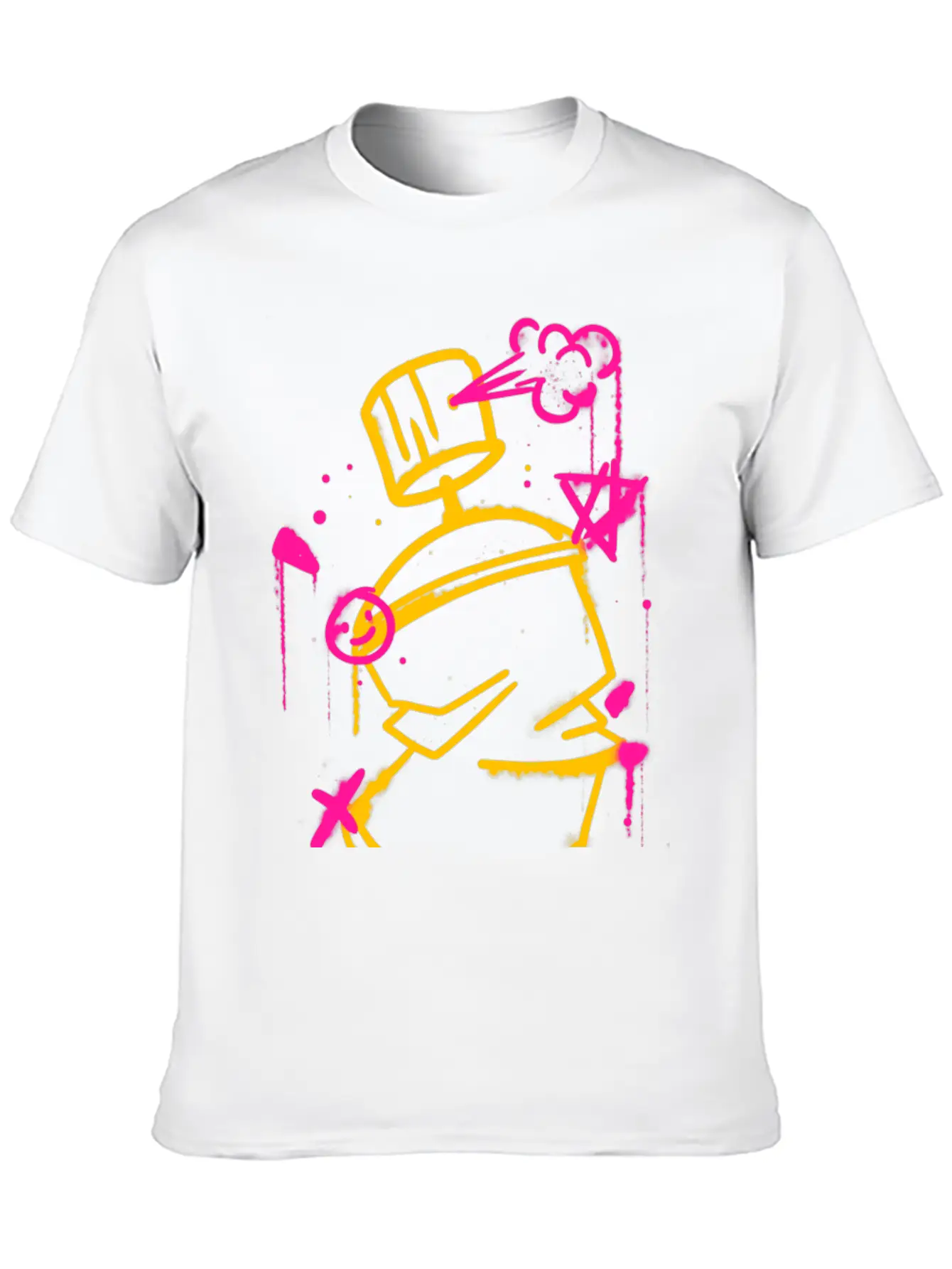 Graffiti Spray Can Basic Graphic T-Shirt – Daily Comfort In Soft Cotton