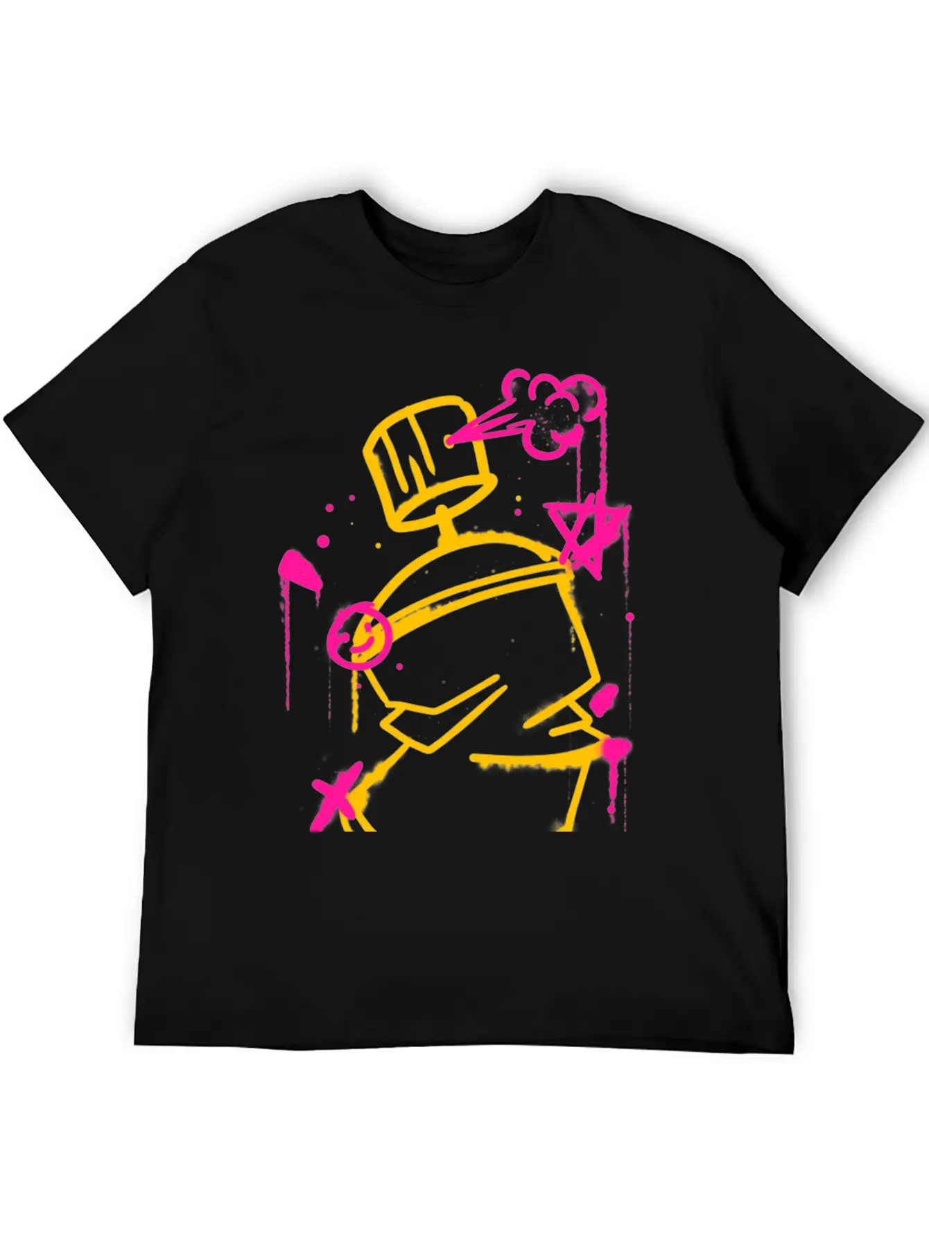 Graffiti Spray Can Basic Graphic T-Shirt – Daily Comfort In Soft Cotton