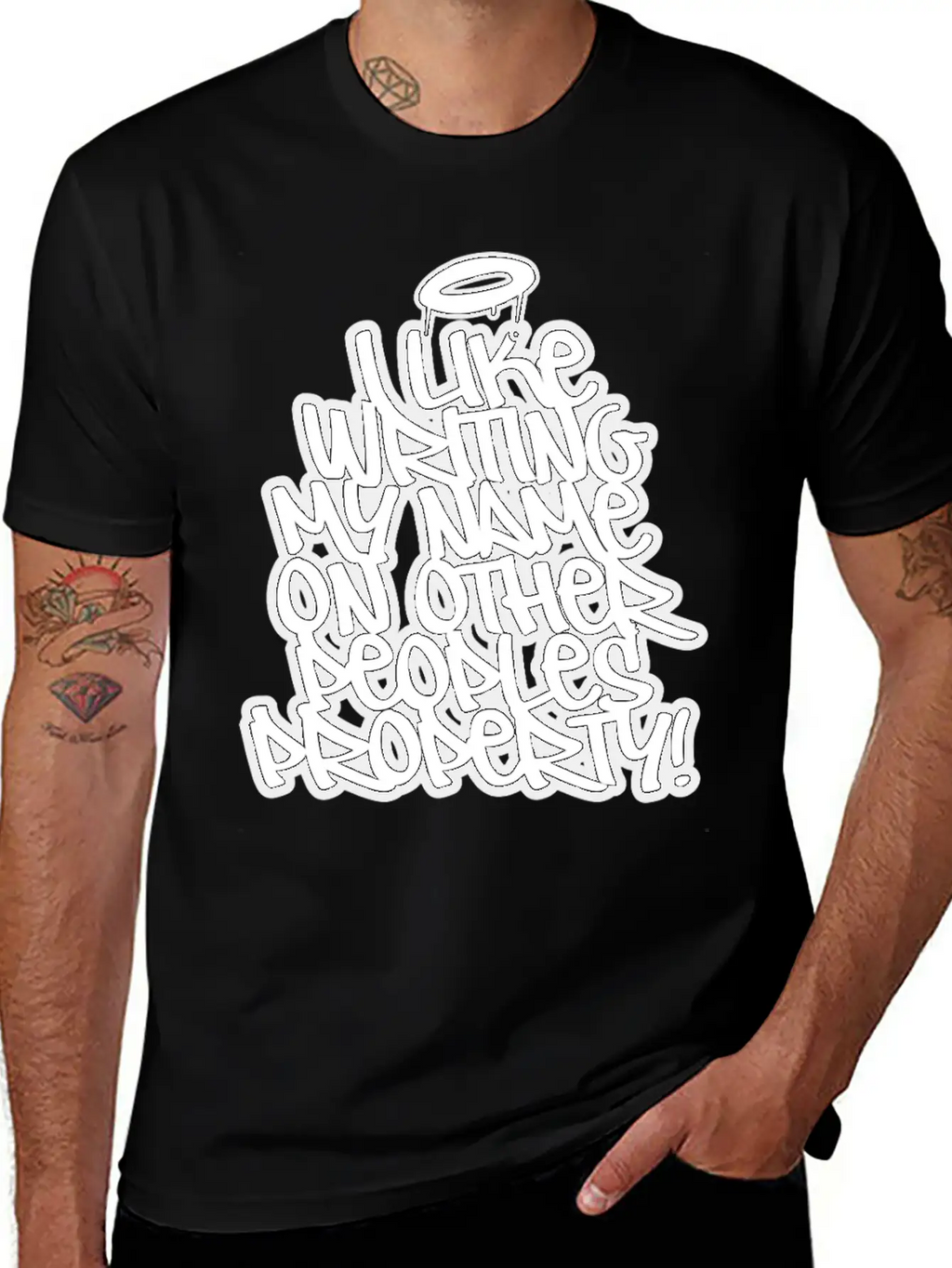 Graffiti Vandal Essential Cotton Tee For Daily Outfits – Unisex Style