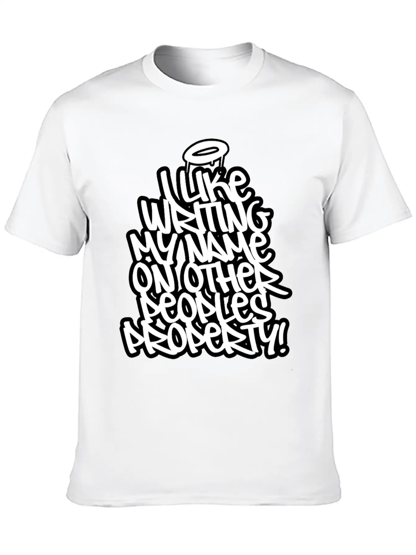 Graffiti Vandal Essential Cotton Tee For Daily Outfits – Unisex Style