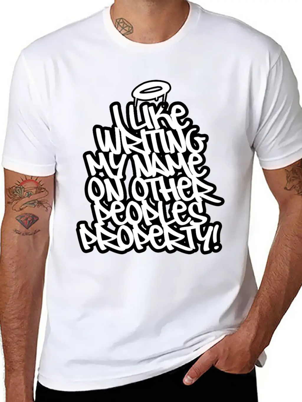 Graffiti Vandal Essential Cotton Tee For Daily Outfits – Unisex Style