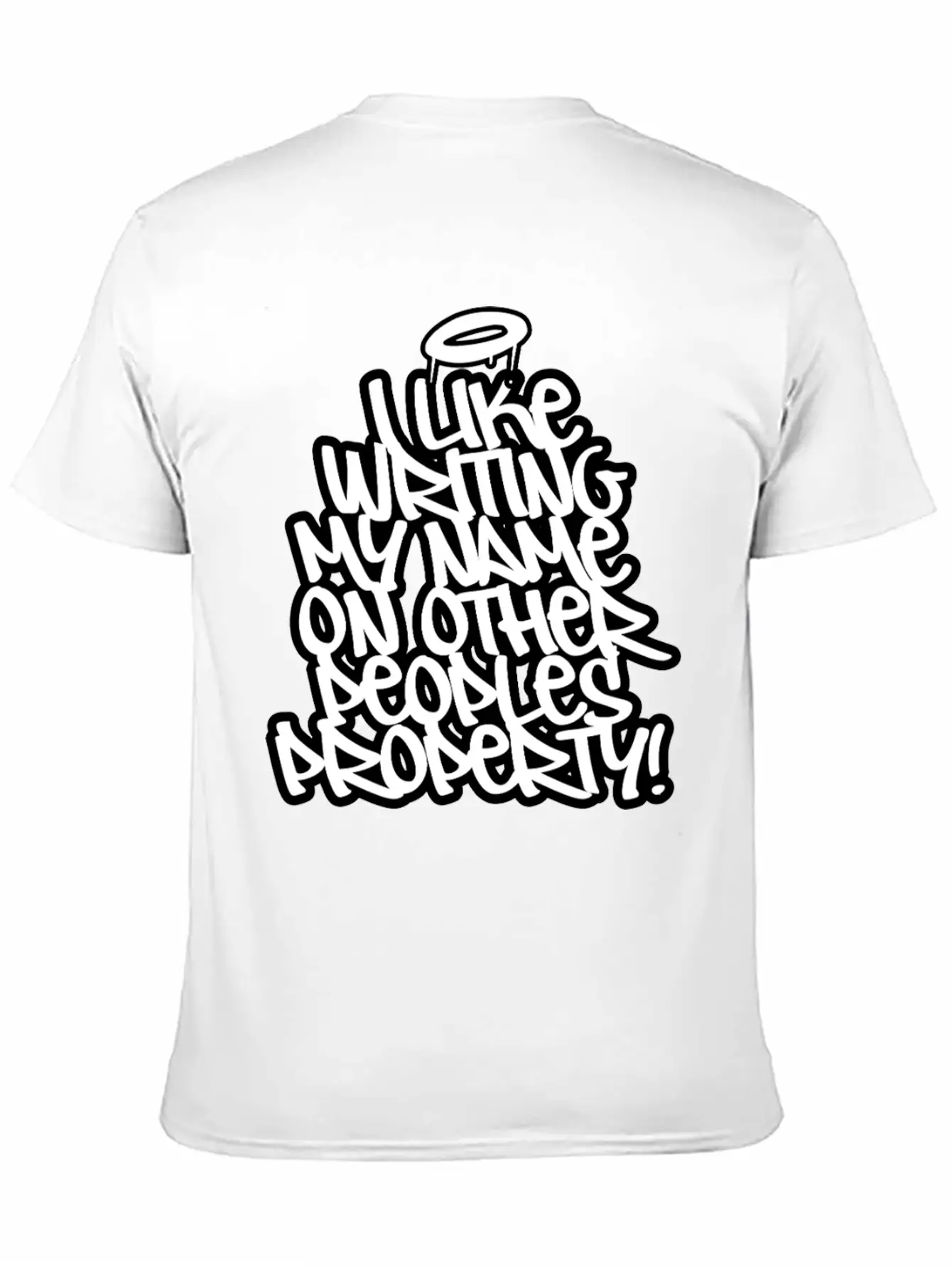 Graffiti Vandal Essential Cotton Tee For Daily Outfits – Unisex Style