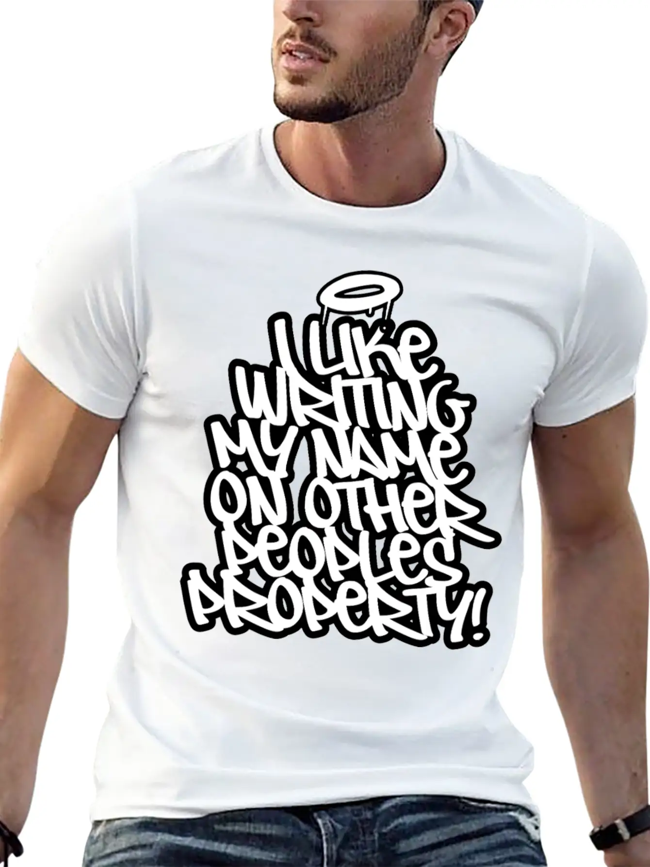 Graffiti Vandal Essential Cotton Tee For Daily Outfits – Unisex Style