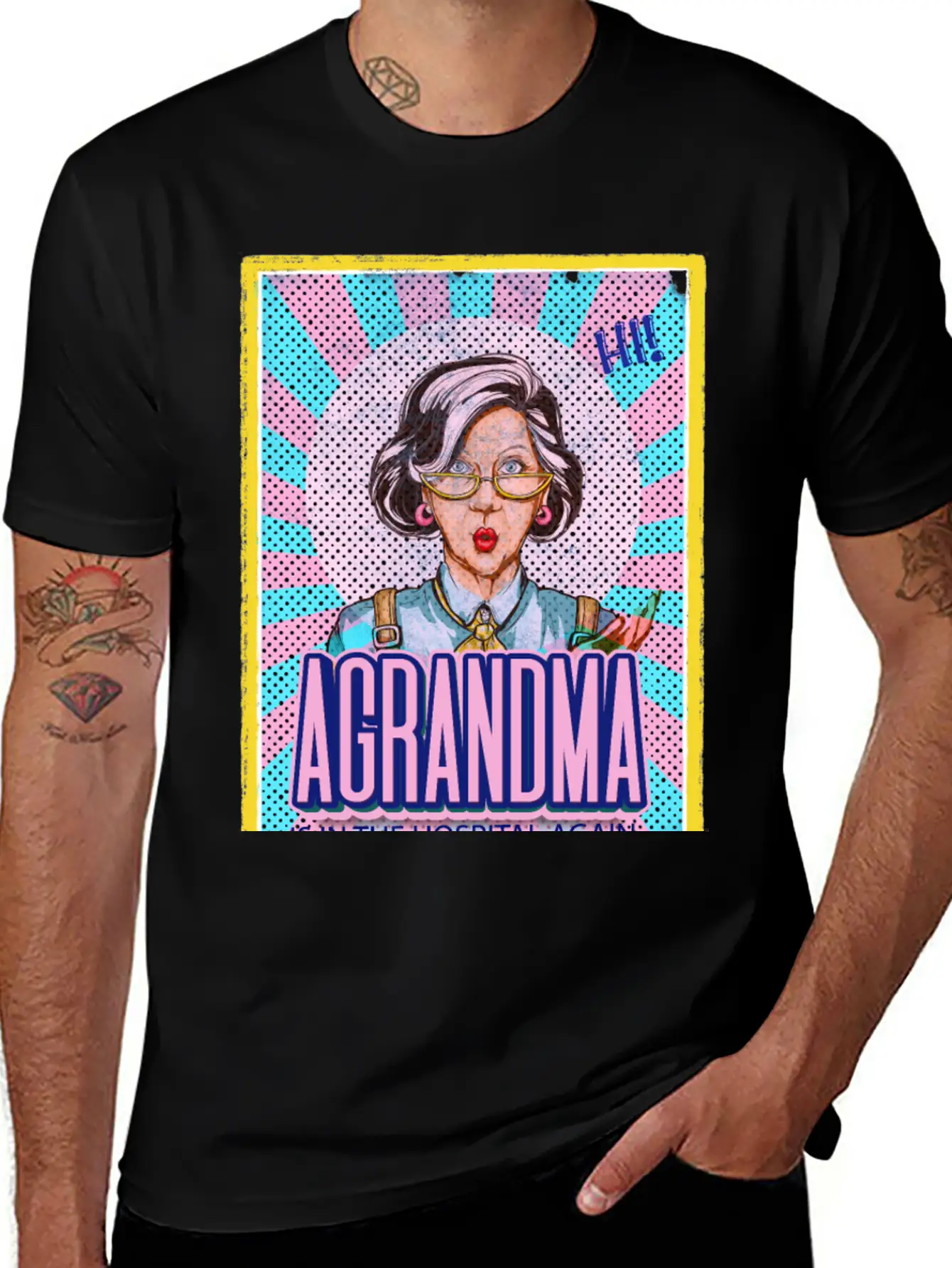 Grandma Is In The Hospital Again Basic Graphic T-Shirt – Daily Comfort In Soft Cotton