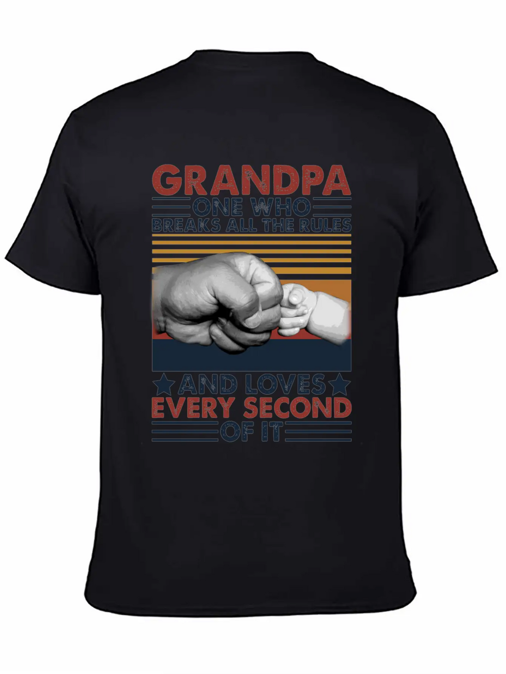 Grandpa One Who Breaks All The Rules Loves Breathable Graphic T-Shirt – Perfect For Casual Days